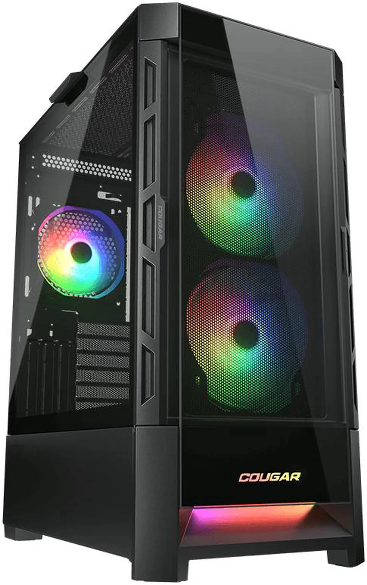 Main image of Cougar Duoface RGB Black Mid Tower Computer Cases with Glass and Mesh Front Panels included