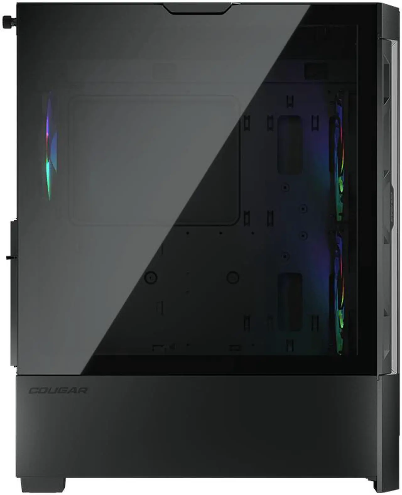 Alt view image 6 of 9 - Cougar Duoface RGB Black Mid Tower Computer Cases with Glass and Mesh Front Panels included