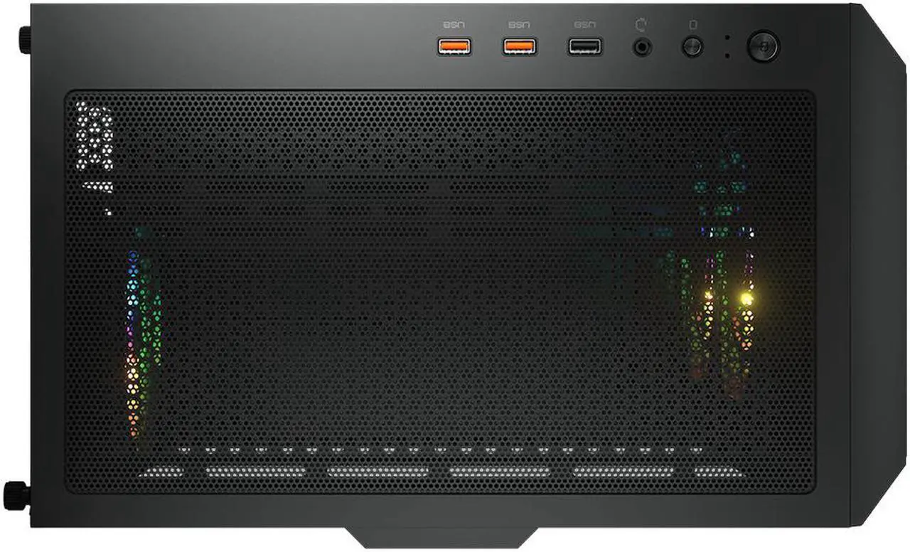 Alt view image 7 of 9 - Cougar Duoface RGB Black Mid Tower Computer Cases with Glass and Mesh Front Panels included