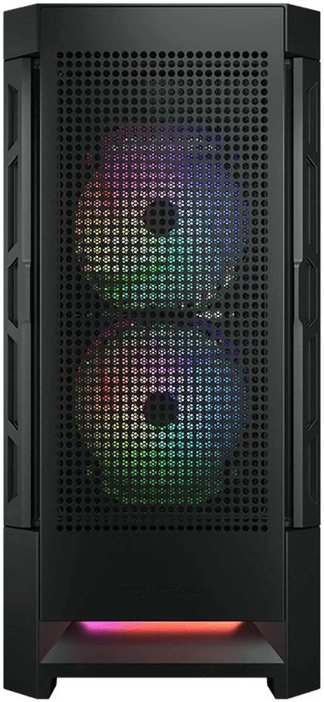 Alt view image 9 of 9 - Cougar Duoface RGB Black Mid Tower Computer Cases with Glass and Mesh Front Panels included