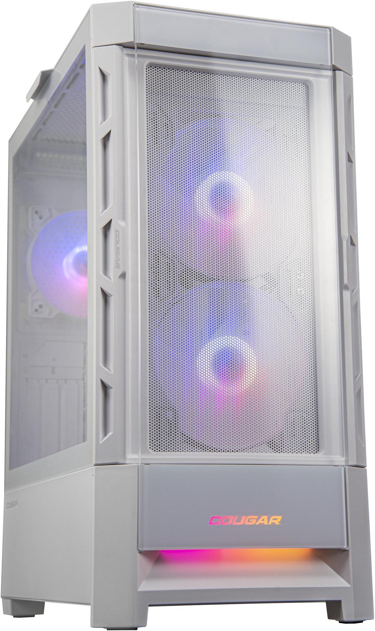 Main image of Cougar Duoface RGB White Mid Tower Computer Cases with Glass and Mesh Front Panels included, CGR-5ZD1W-RGB