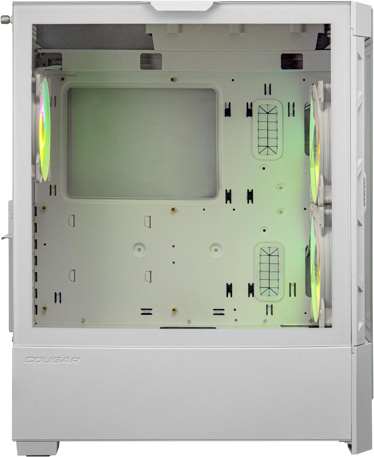 Alt view image 5 of 8 - Cougar Duoface RGB White Mid Tower Computer Cases with Glass and Mesh Front Panels included, CGR-5ZD1W-RGB