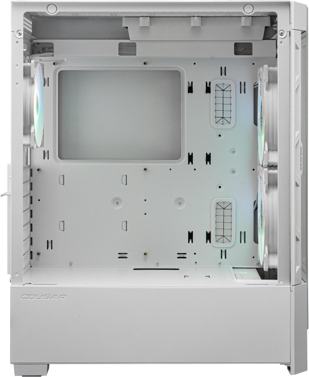 Alt view image 7 of 8 - Cougar Duoface RGB White Mid Tower Computer Cases with Glass and Mesh Front Panels included, CGR-5ZD1W-RGB