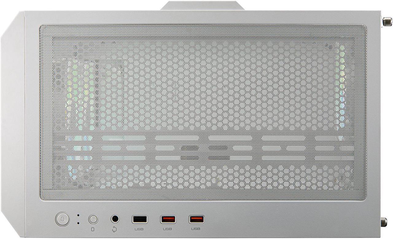 Alt view image 8 of 8 - Cougar Duoface RGB White Mid Tower Computer Cases with Glass and Mesh Front Panels included, CGR-5ZD1W-RGB