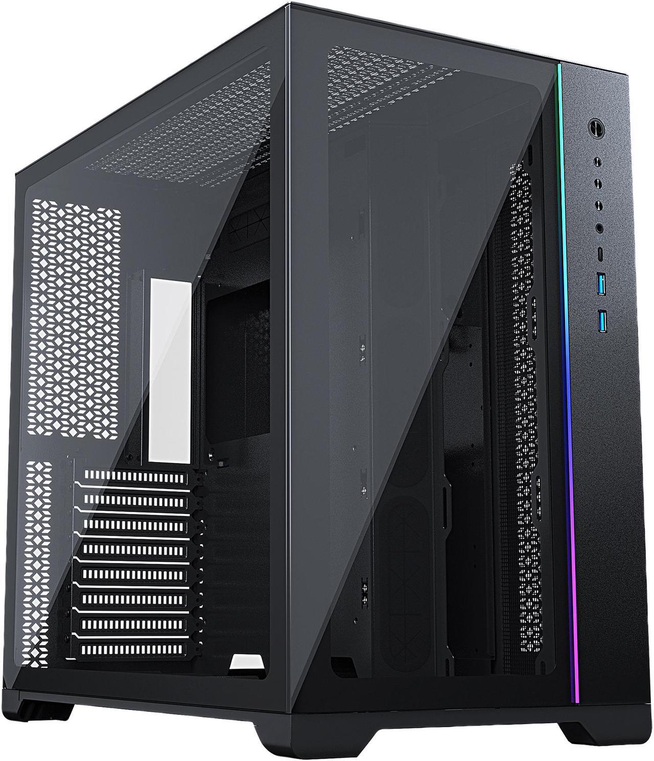Main image of MetallicGear NEO Qube, Dual Tempered Glass Design, Dual Chamber ATX Mid-Tower, Digital-RGB Lighting, Dual System Support, Black
