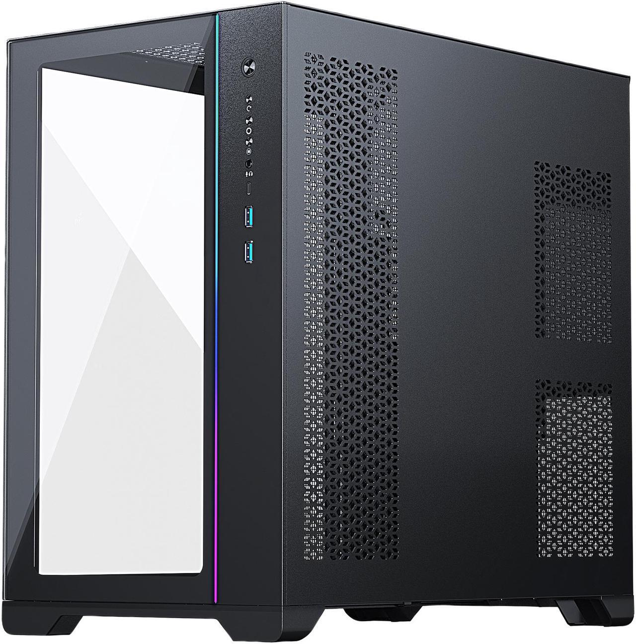 Alt view image 5 of 15 - MetallicGear NEO Qube, Dual Tempered Glass Design, Dual Chamber ATX Mid-Tower, Digital-RGB Lighting, Dual System Support, Black