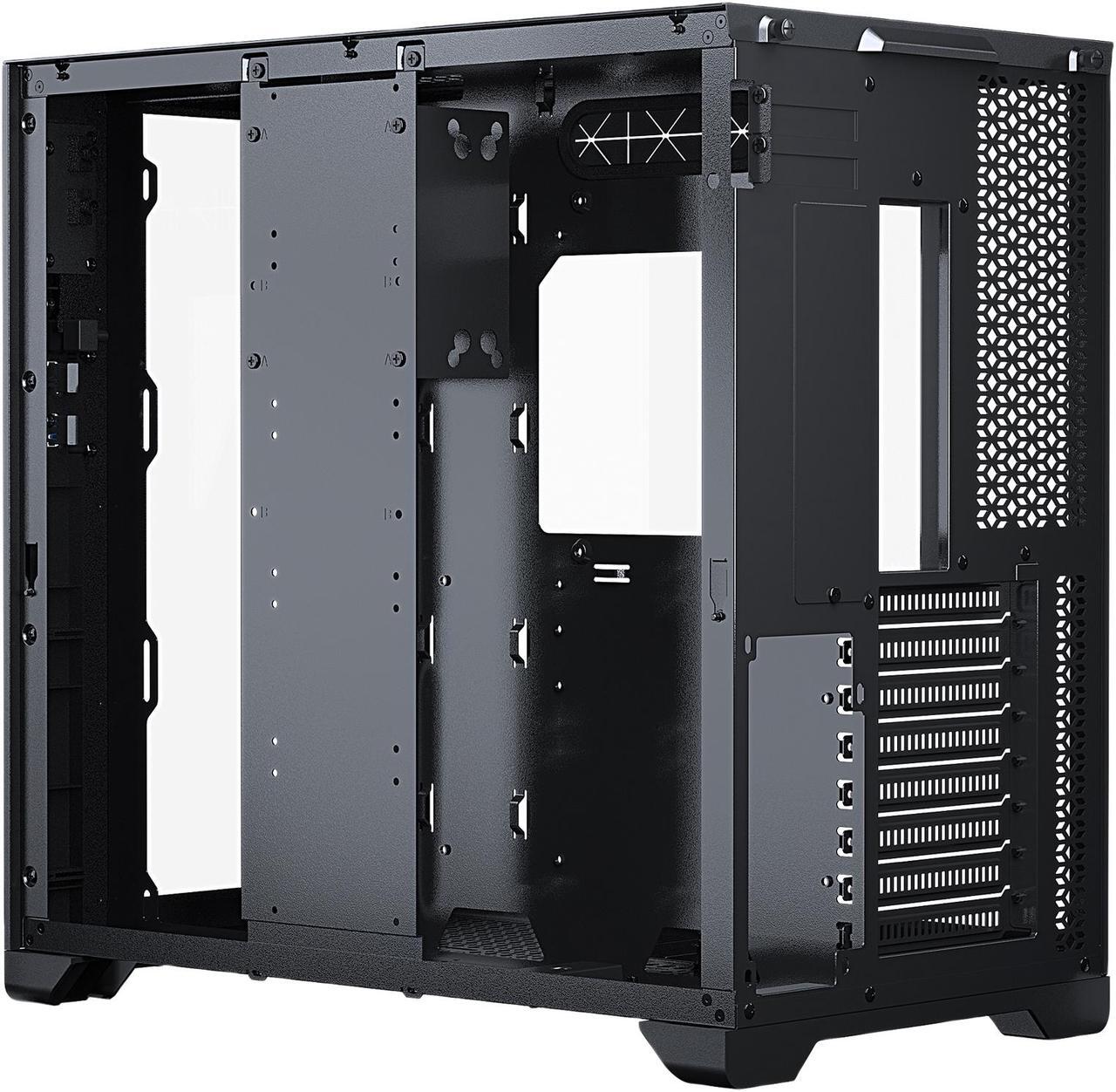 Alt view image 13 of 15 - MetallicGear NEO Qube, Dual Tempered Glass Design, Dual Chamber ATX Mid-Tower, Digital-RGB Lighting, Dual System Support, Black