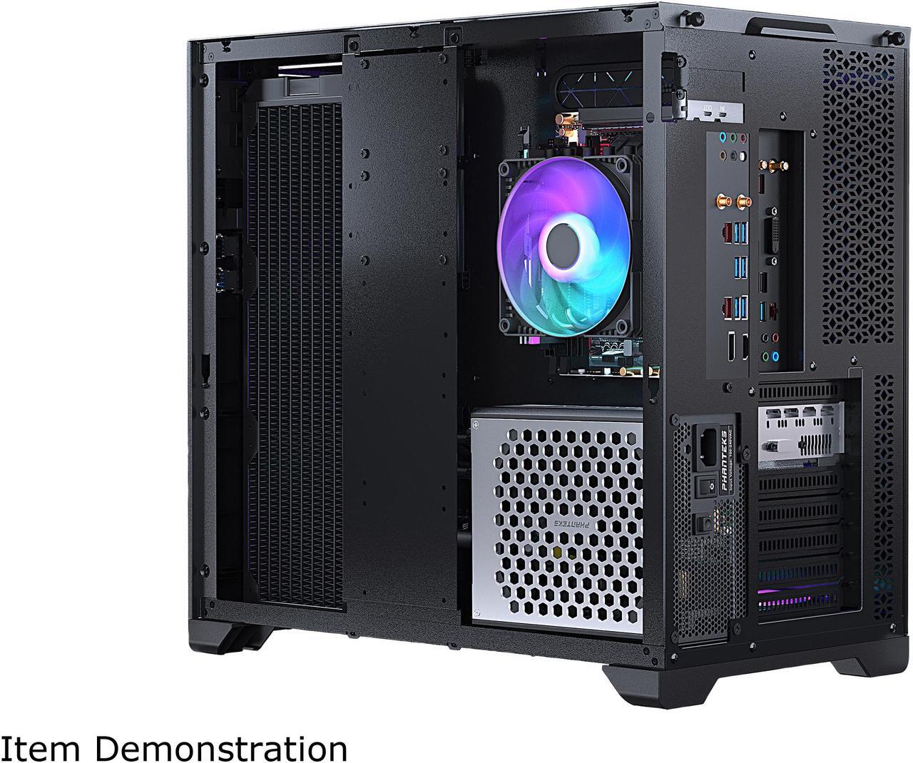 Alt view image 14 of 15 - MetallicGear NEO Qube, Dual Tempered Glass Design, Dual Chamber ATX Mid-Tower, Digital-RGB Lighting, Dual System Support, Black