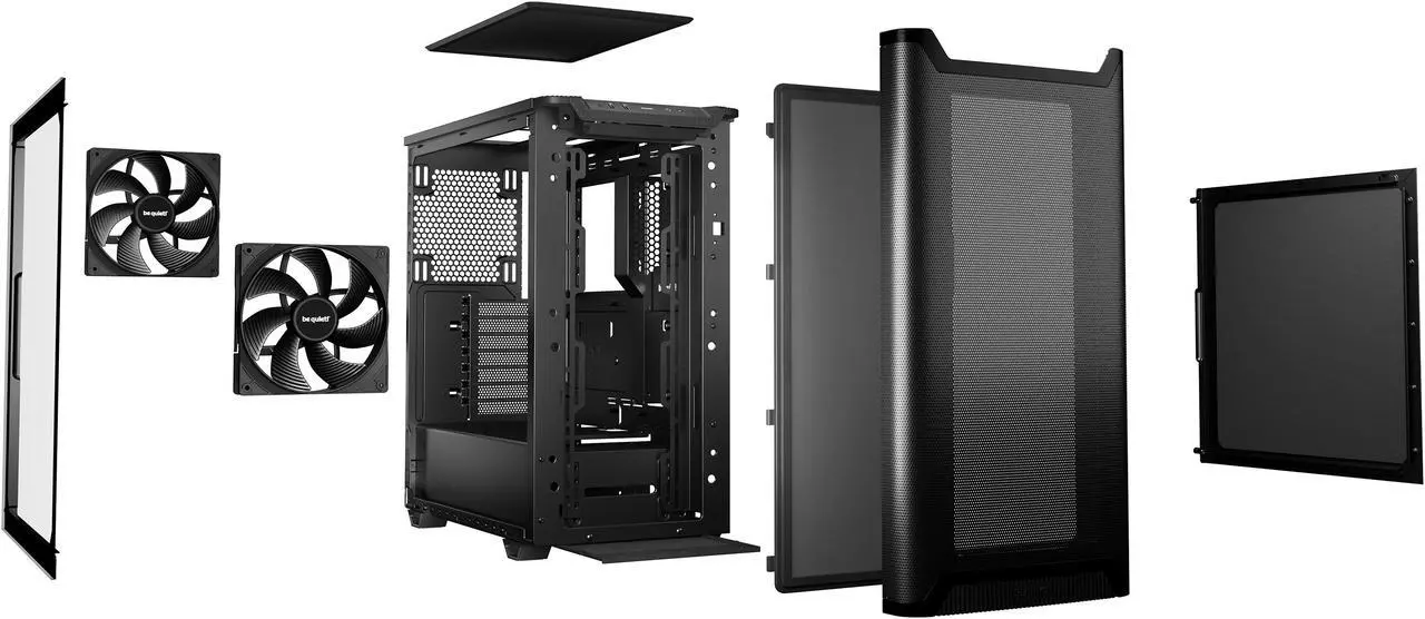 Alt view image 7 of 9 - be quiet! BGW74 PURE BASE 501 Airflow Black ABS / Steel / Tempered Glass ATX Full Tower Computer Case