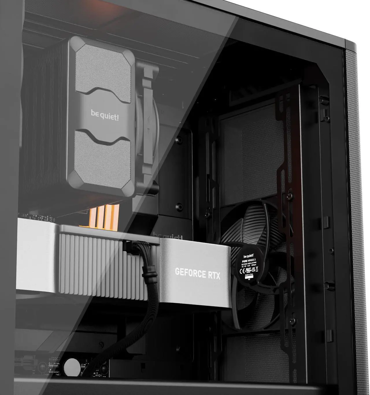 Alt view image 9 of 9 - be quiet! BGW74 PURE BASE 501 Airflow Black ABS / Steel / Tempered Glass ATX Full Tower Computer Case
