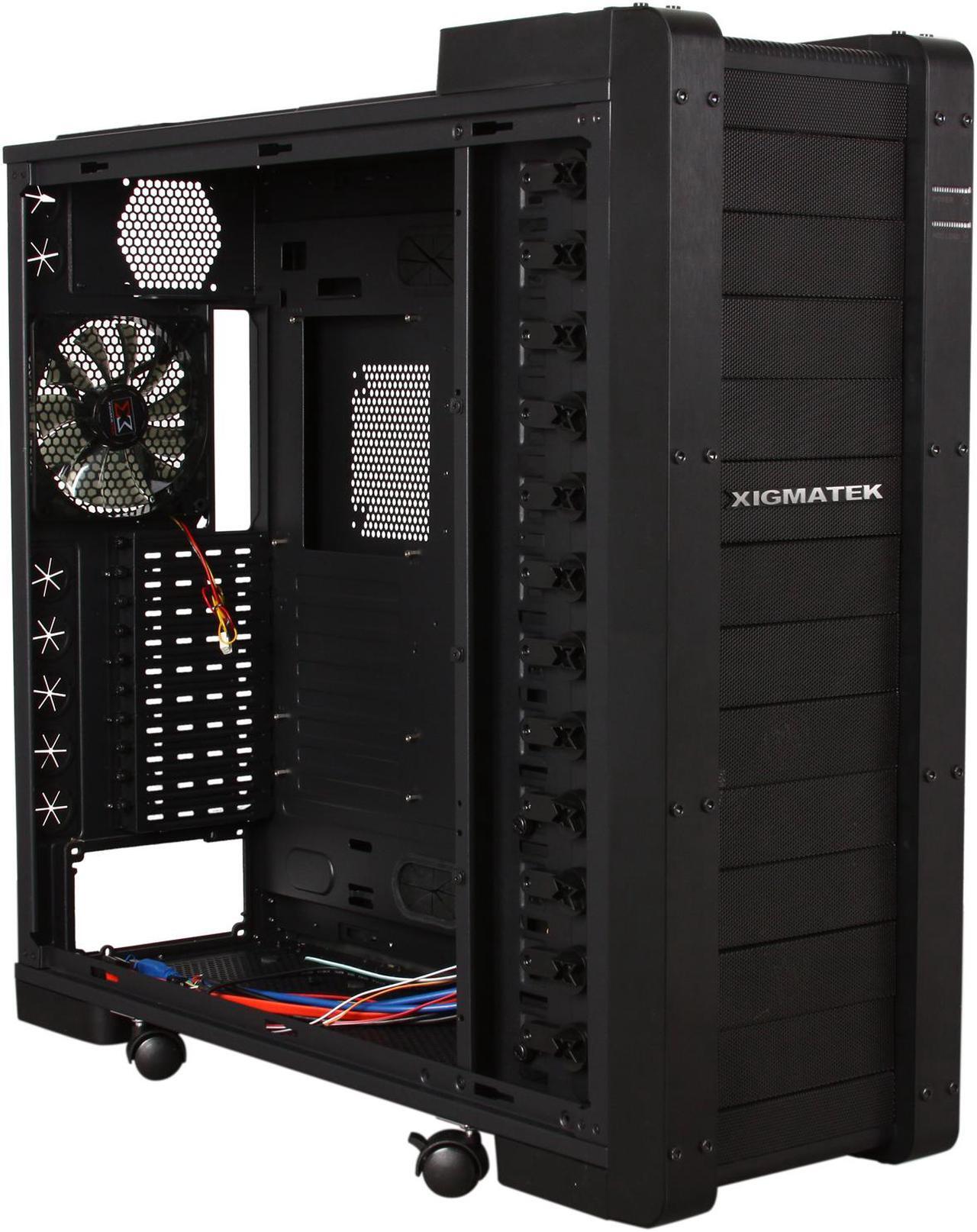 Alt view image 6 of 9 - Xigmatek Elysium Black CCC-HSA0DS-U01 All Black Aluminum / Steel ATX Super Tower Computer Case