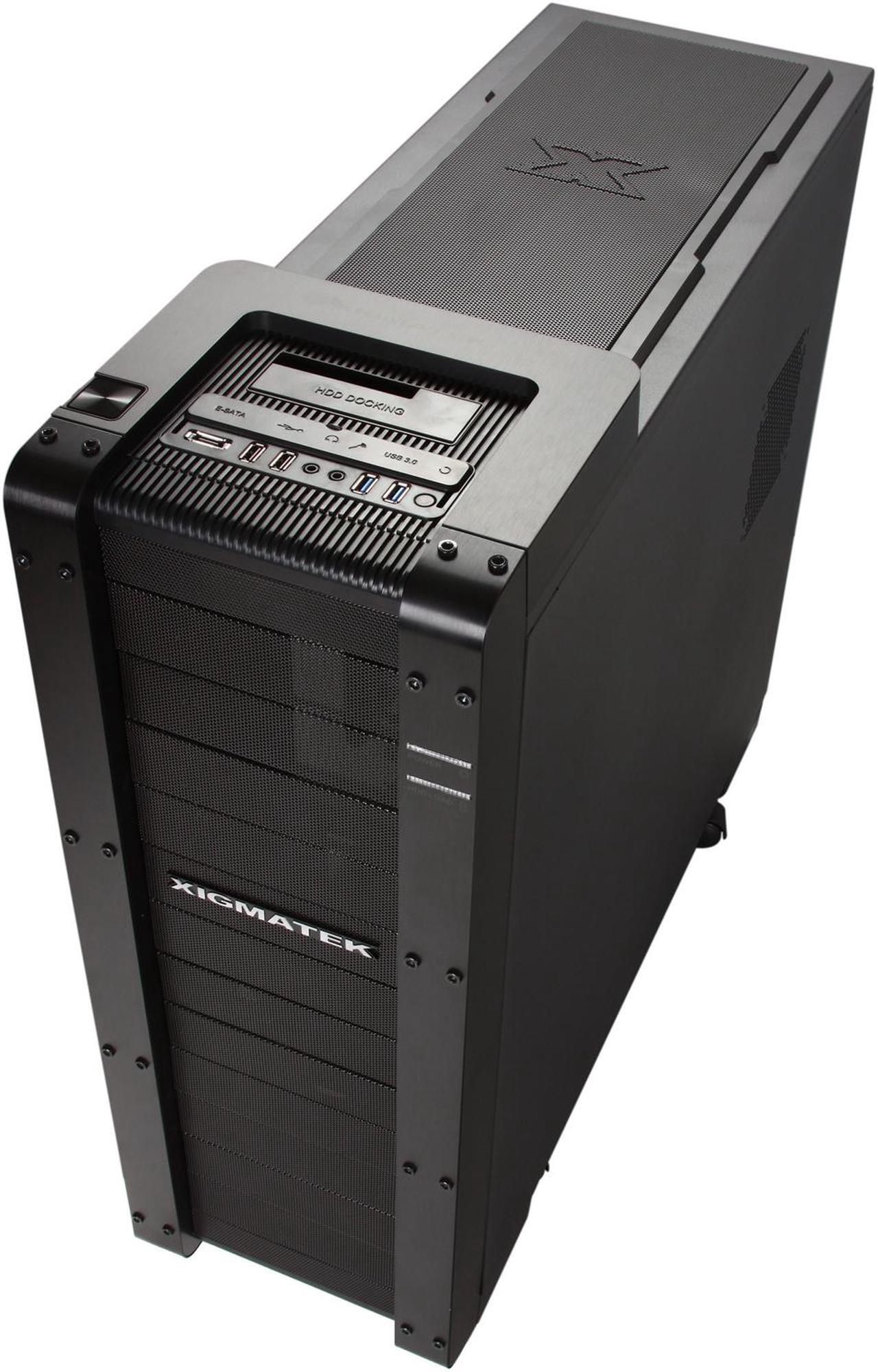Alt view image 8 of 9 - Xigmatek Elysium Black CCC-HSA0DS-U01 All Black Aluminum / Steel ATX Super Tower Computer Case