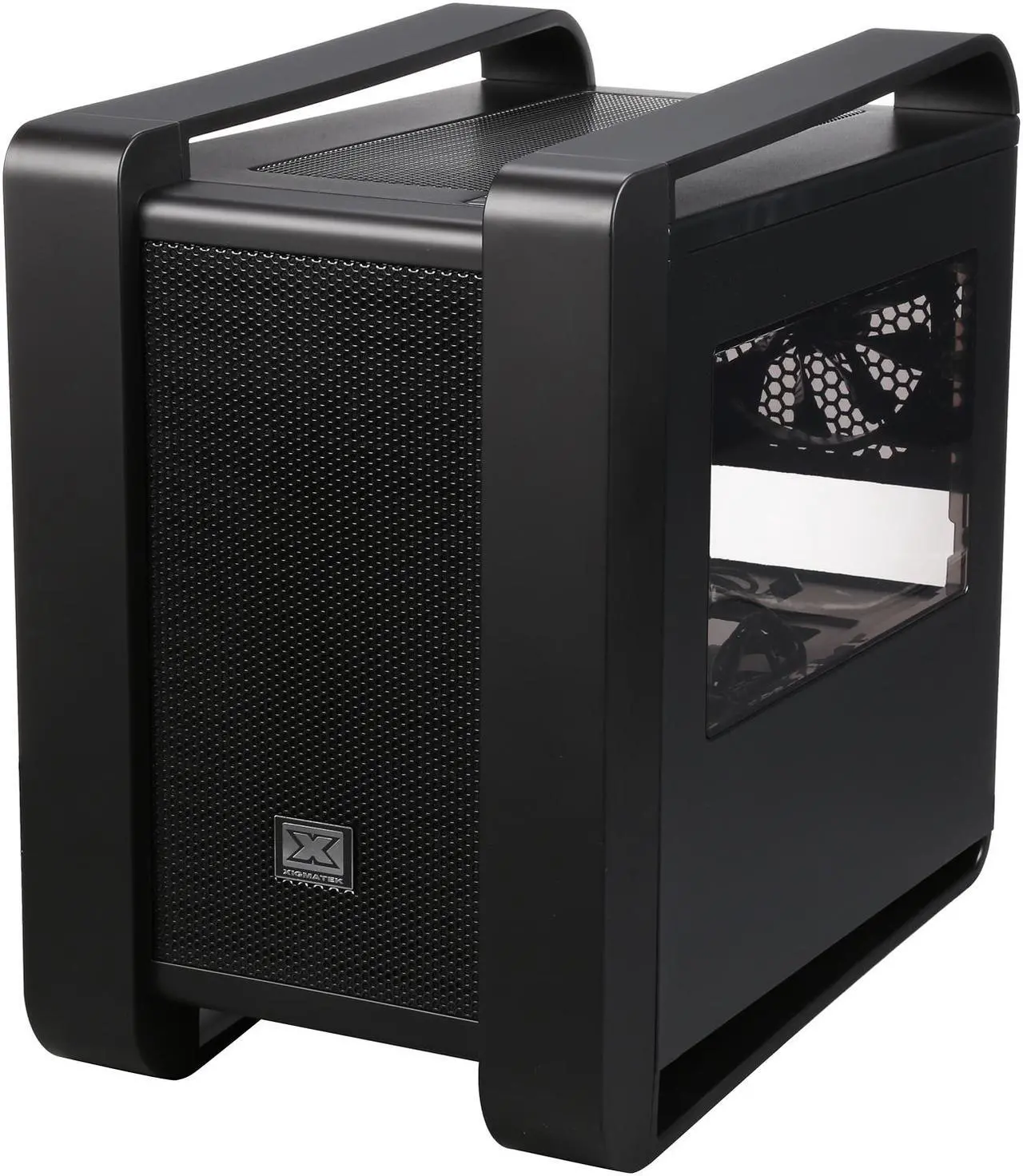 Alt view image 4 of 9 - Xigmatek Aquila NVIDIA – GeForce GTX Black Steel Micro-ATX Cube Chassis Special Edition EN5520