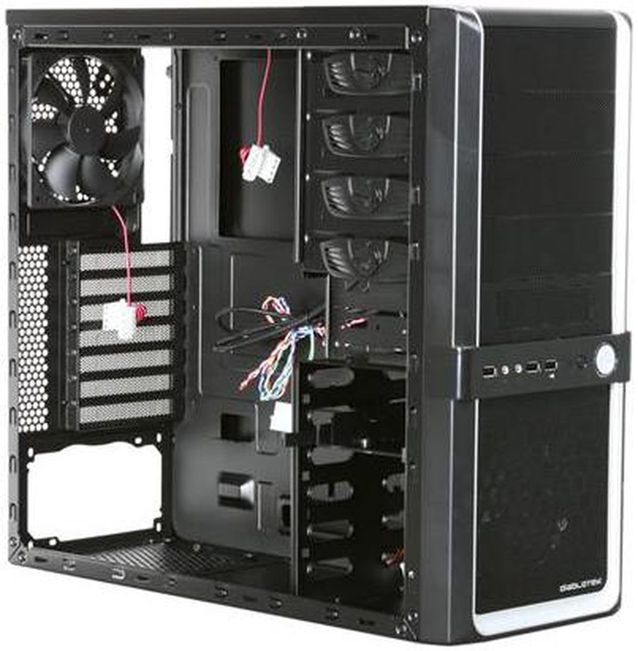 Alt view image 5 of 6 - Diablotek EVO CPA-6170 Black 0.6mm SECC ATX Mid Tower Computer Case