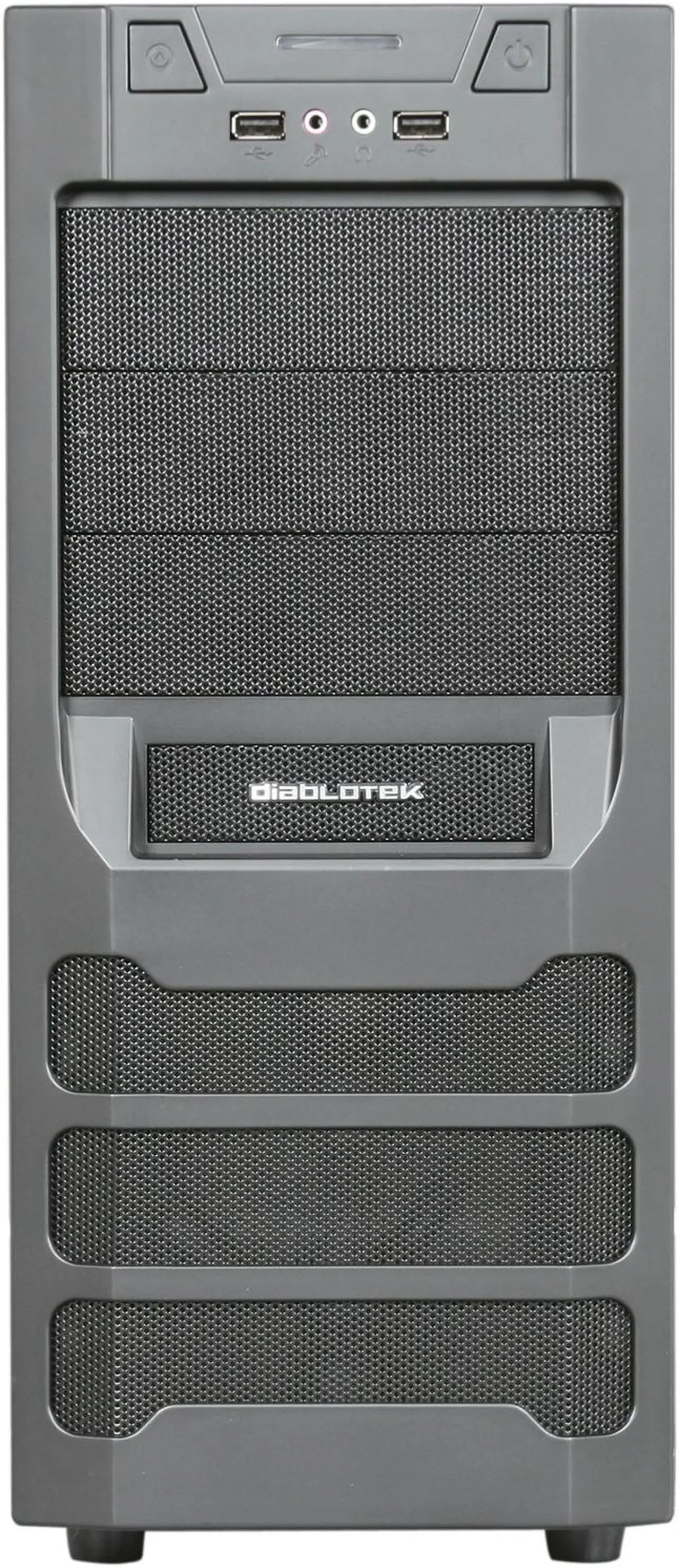 Alt view image 2 of 9 - Diablotek CPA-0390 Black SGCC Steel Legend ATX Mid Tower Computer Case