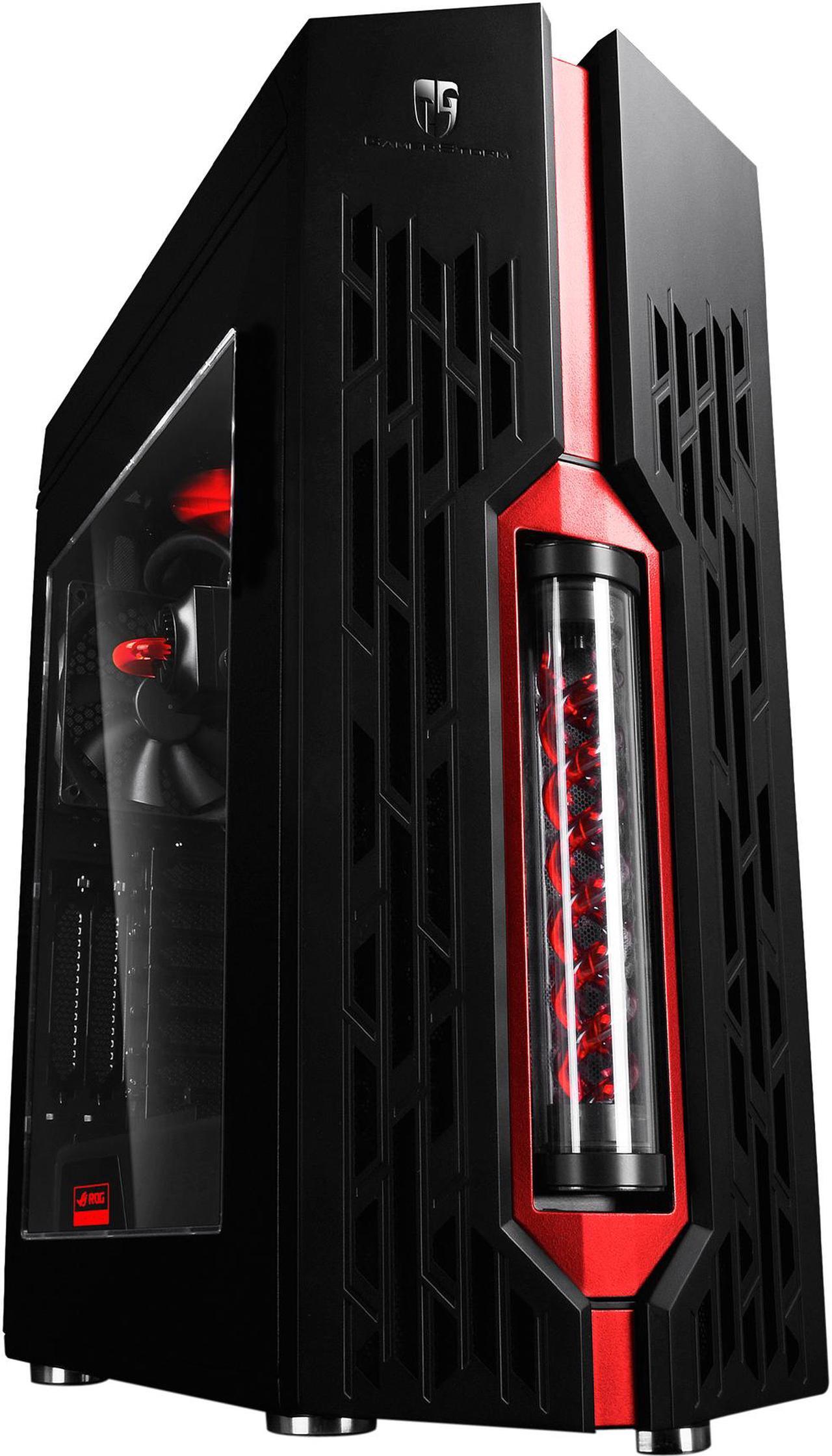 Main image of DEEPCOOL Gamer Storm Genome ROG-ATX Mid Tower Computer Case 360mm liquid Cooling System Pre-installed, Aura RGB Lighting System