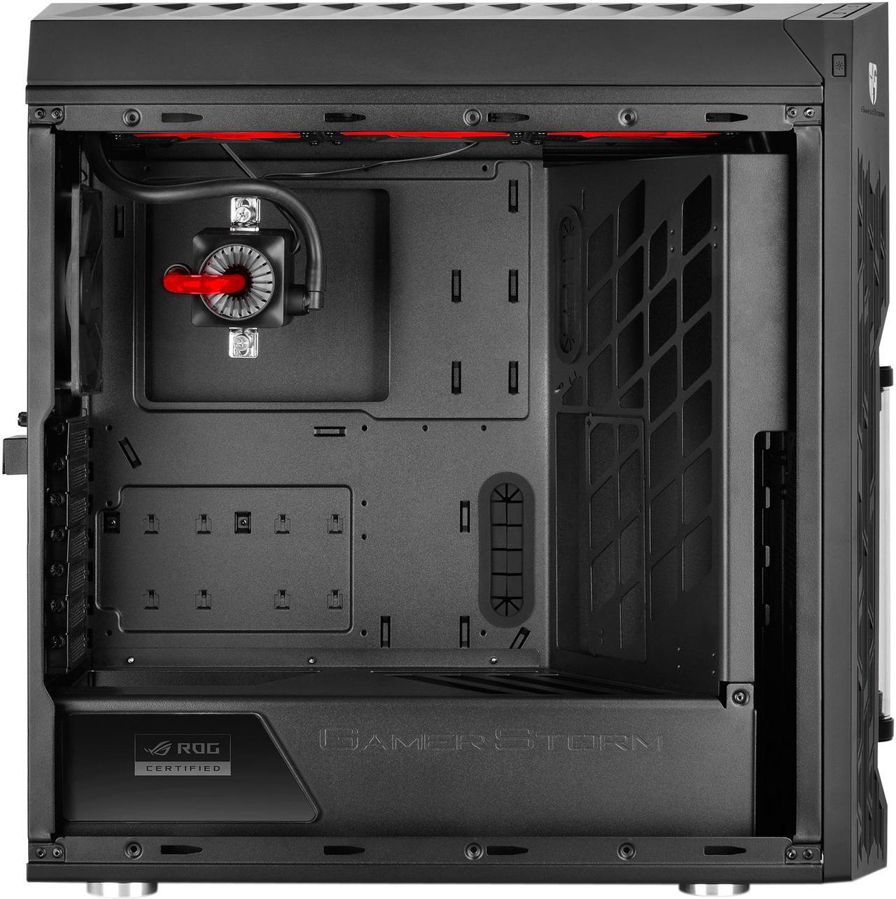 Alt view image 4 of 15 - DEEPCOOL Gamer Storm Genome ROG-ATX Mid Tower Computer Case 360mm liquid Cooling System Pre-installed, Aura RGB Lighting System