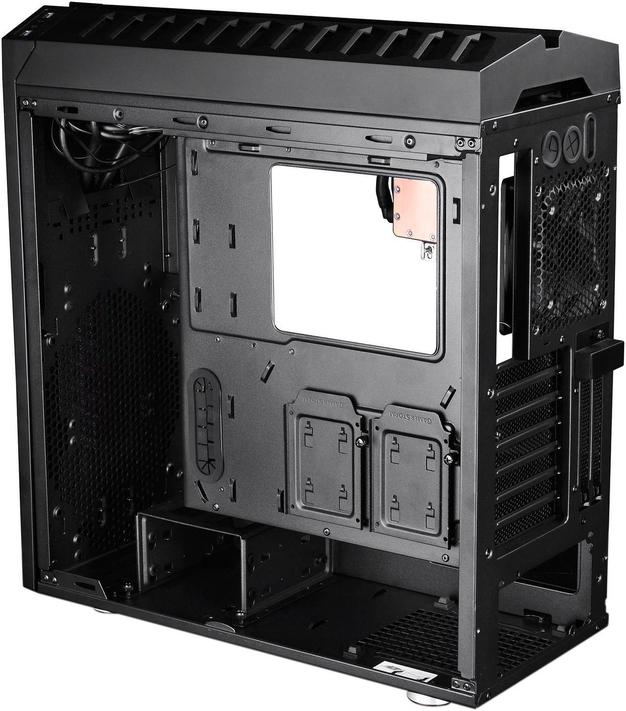 Alt view image 7 of 15 - DEEPCOOL Gamer Storm Genome ROG-ATX Mid Tower Computer Case 360mm liquid Cooling System Pre-installed, Aura RGB Lighting System