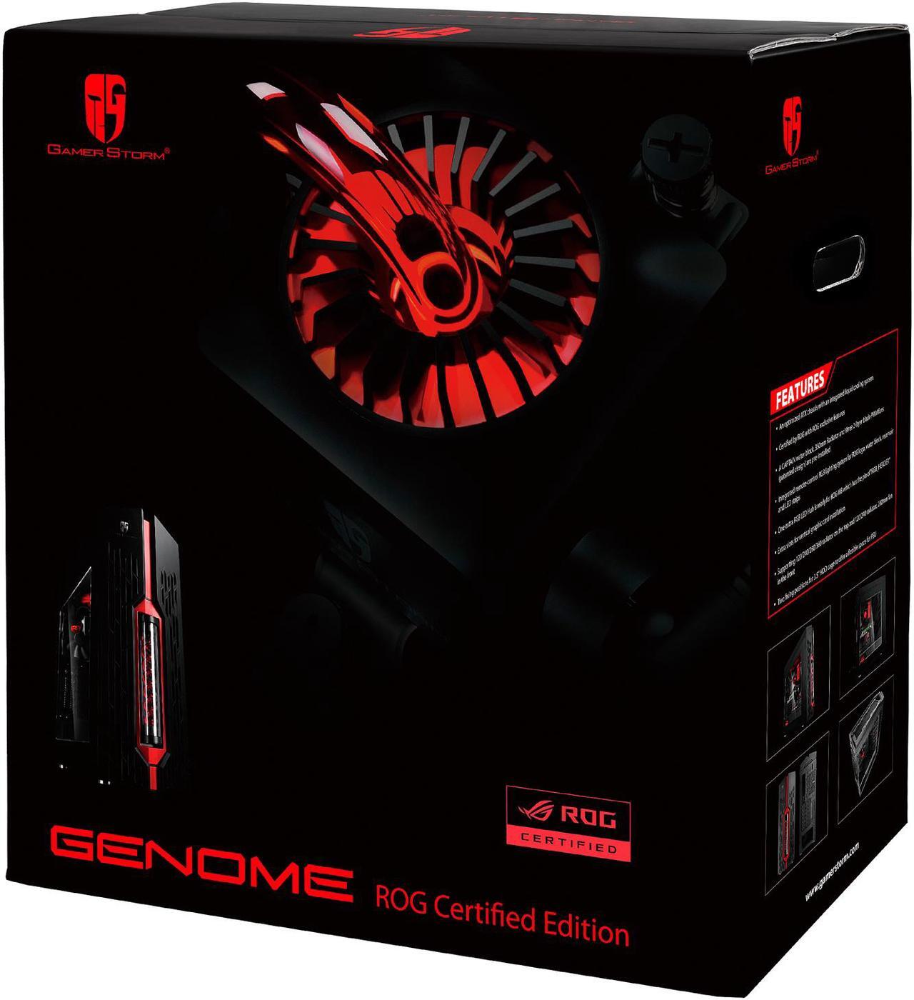Alt view image 15 of 15 - DEEPCOOL Gamer Storm Genome ROG-ATX Mid Tower Computer Case 360mm liquid Cooling System Pre-installed, Aura RGB Lighting System