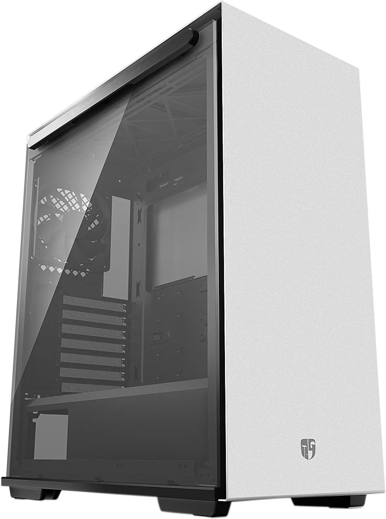 Main image of DEEPCOOL Gamer Storm MACUBE 310 White ATX Mid Tower  Case Full-size Magnetic Tempered Glass Built-in Fan Hub and Graphics Card holder