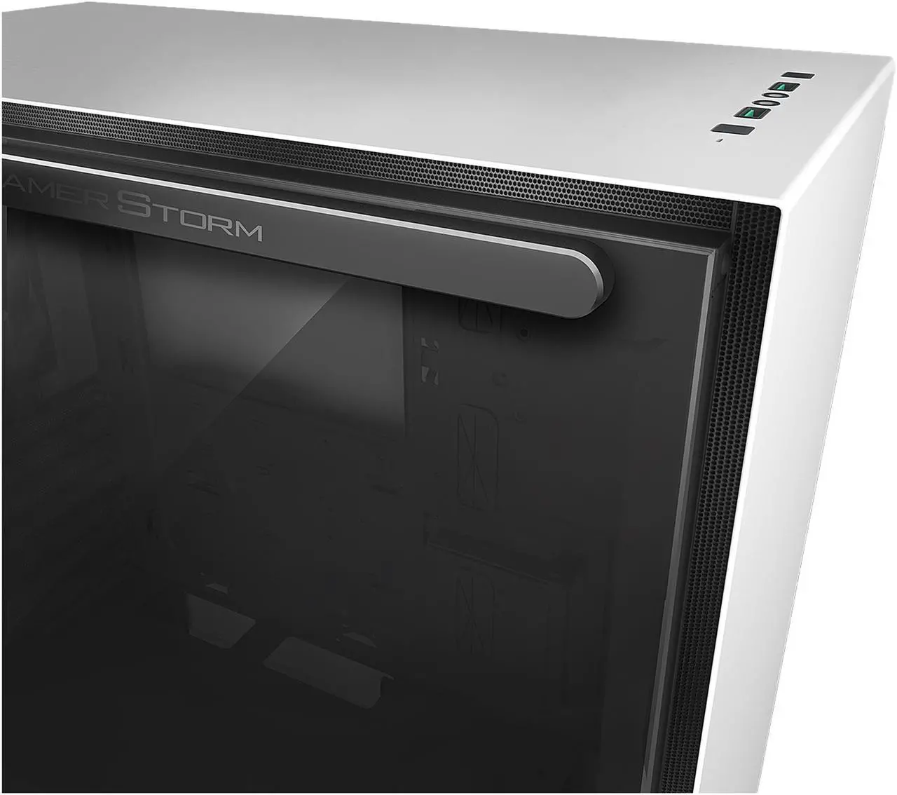 Alt view image 10 of 18 - DEEPCOOL Gamer Storm MACUBE 310 White ATX Mid Tower  Case Full-size Magnetic Tempered Glass Built-in Fan Hub and Graphics Card holder