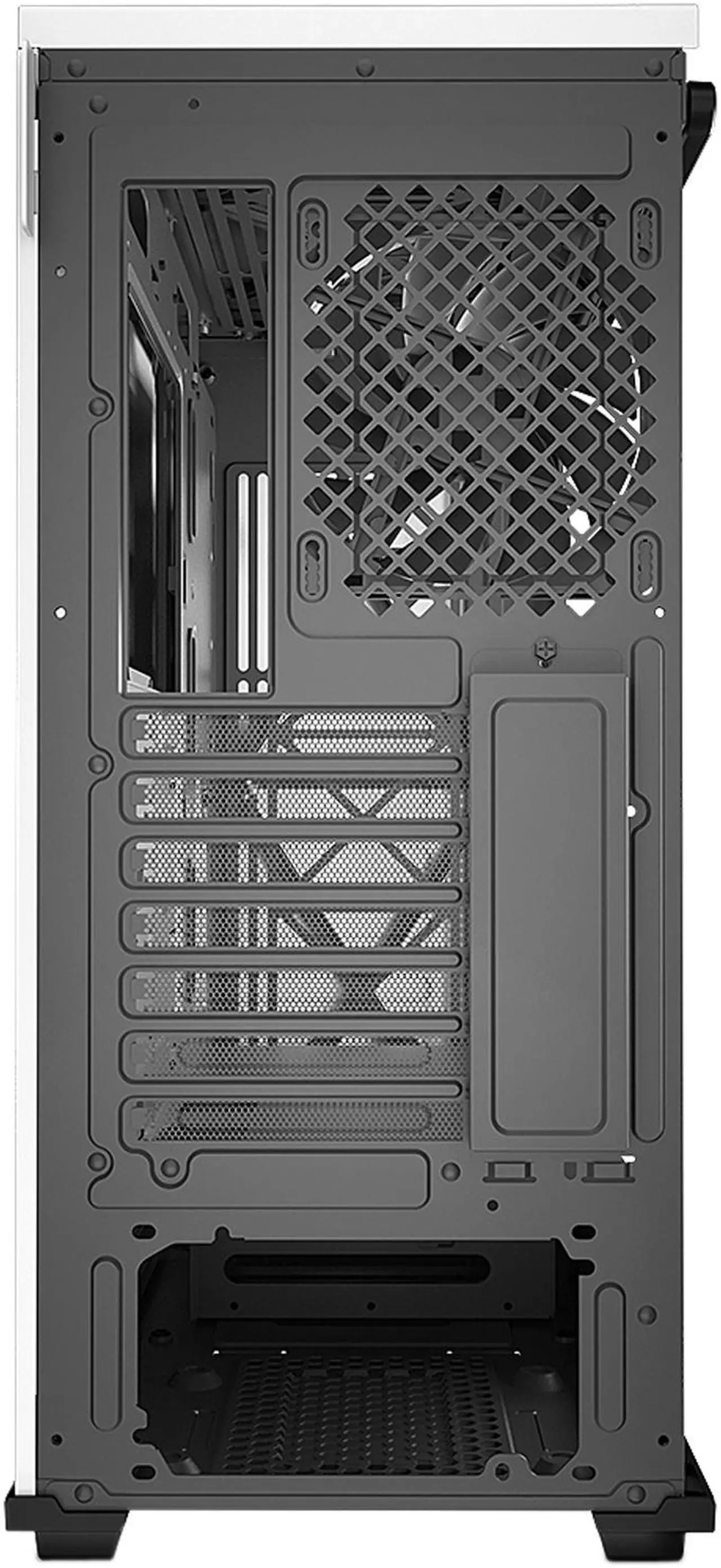 Alt view image 12 of 18 - DEEPCOOL Gamer Storm MACUBE 310 White ATX Mid Tower  Case Full-size Magnetic Tempered Glass Built-in Fan Hub and Graphics Card holder