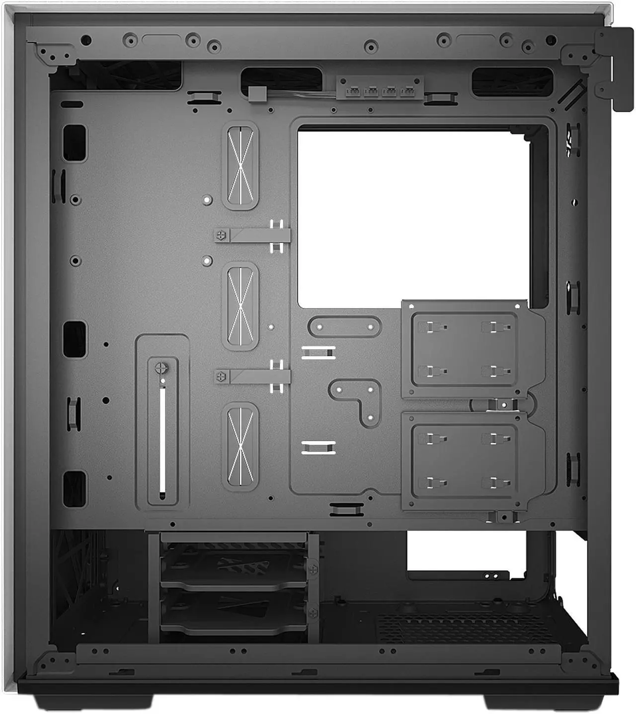 Alt view image 6 of 18 - DEEPCOOL Gamer Storm MACUBE 310 White ATX Mid Tower  Case Full-size Magnetic Tempered Glass Built-in Fan Hub and Graphics Card holder