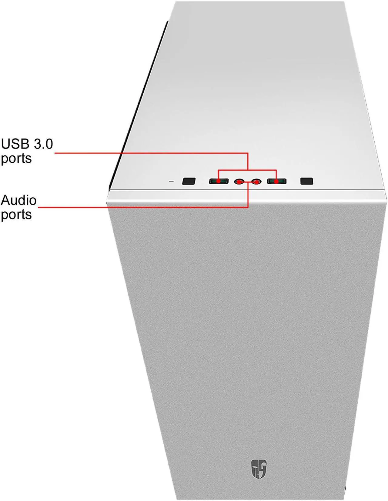 Alt view image 16 of 18 - DEEPCOOL Gamer Storm MACUBE 310 White ATX Mid Tower  Case Full-size Magnetic Tempered Glass Built-in Fan Hub and Graphics Card holder