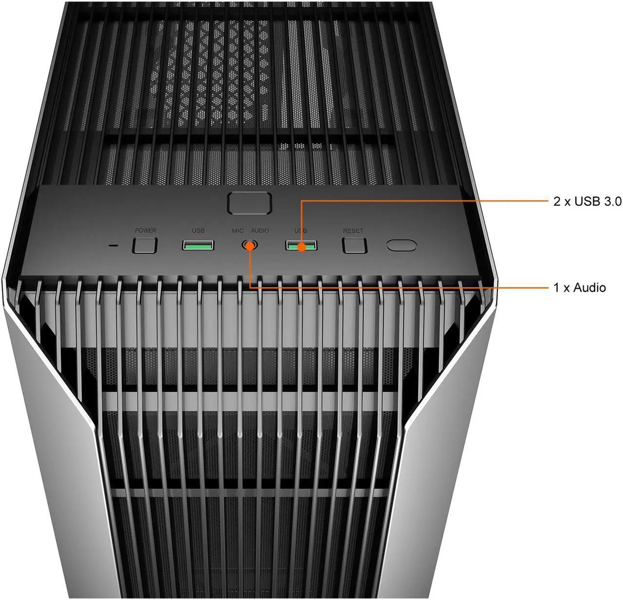 Alt view image 5 of 12 - DeepCool CL500 4F-AP High Airflow Mesh with 4 included A-RGB Fans, Front Panel I/O USB Type-C port, Tempered Glass Magnetic Side Panel, Built-In Fan Hub and Graphics Card holder Mid-Tower ATX Case