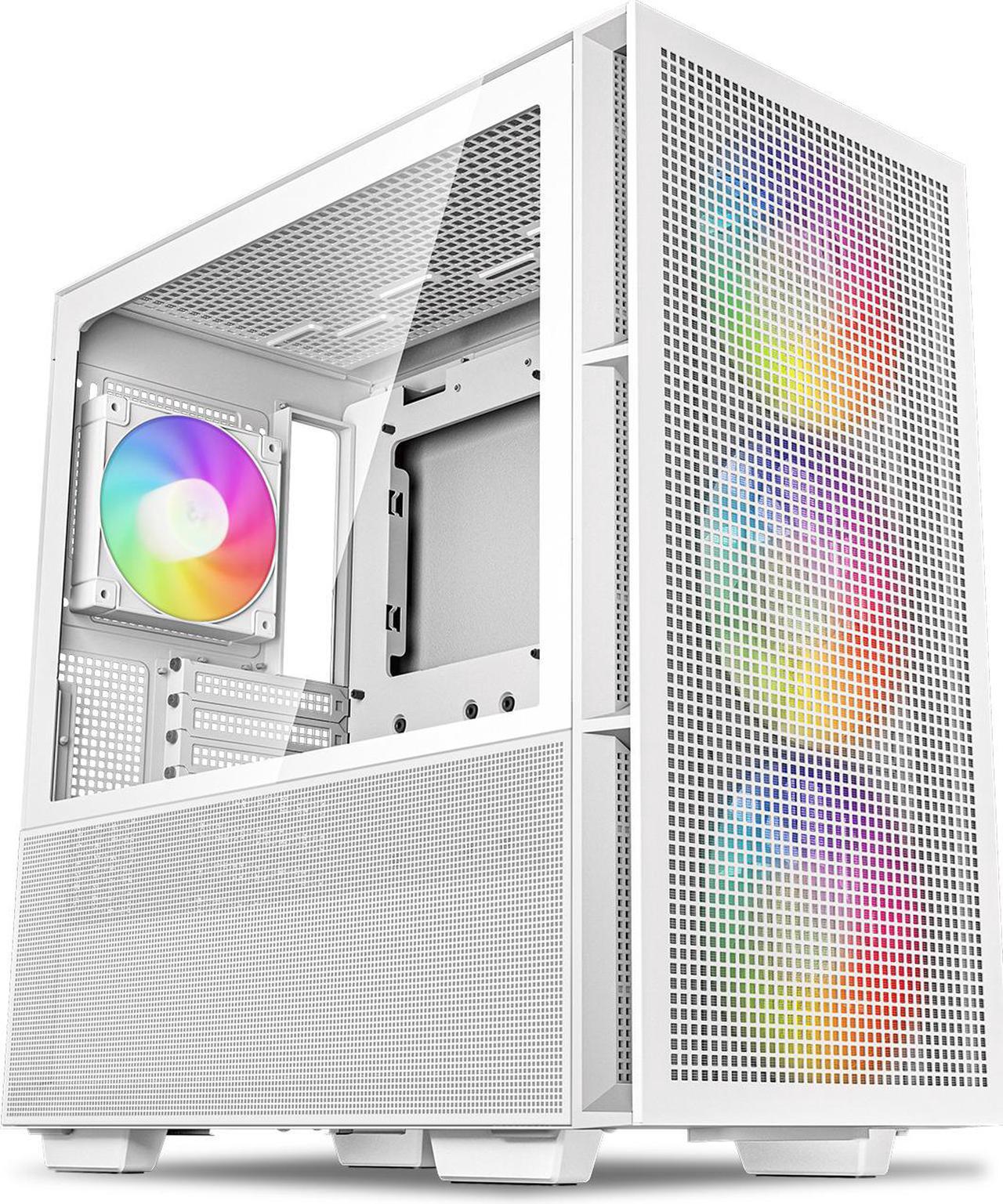 Main image of DeepCool CH560 WH ATX Airflow case, 3x Pre-Installed 140mm ARGB Fans, Hybrid Mesh/Tempered Glass Side Panel, Magnetic Top Mesh Filter, Type-C, USB 3.0, White