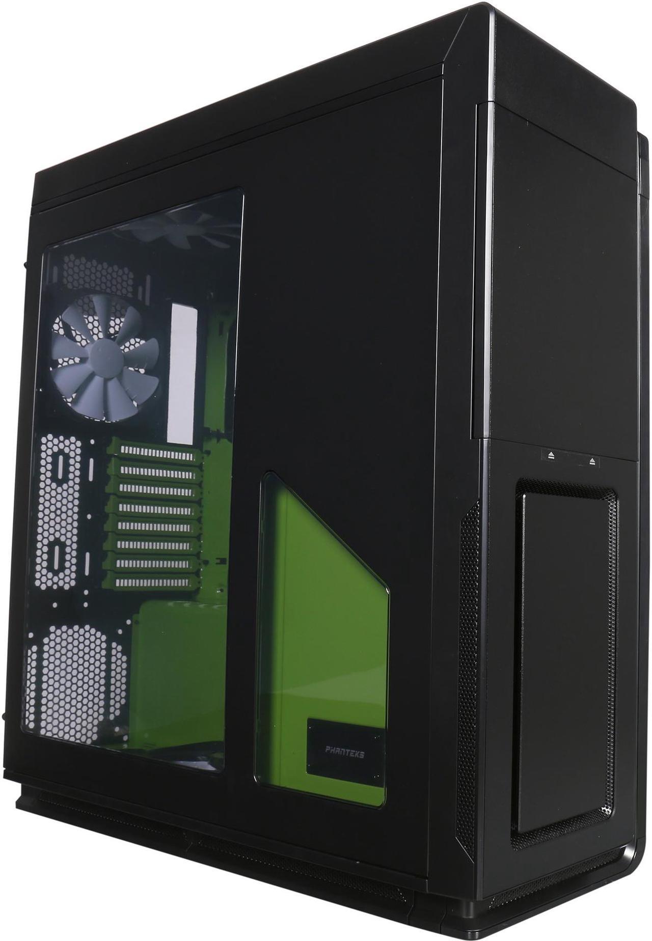 Phanteks Enthoo Primo PH-ES813P_SGR Black / Green Aluminum / Steel ATX Full Tower Computer Case