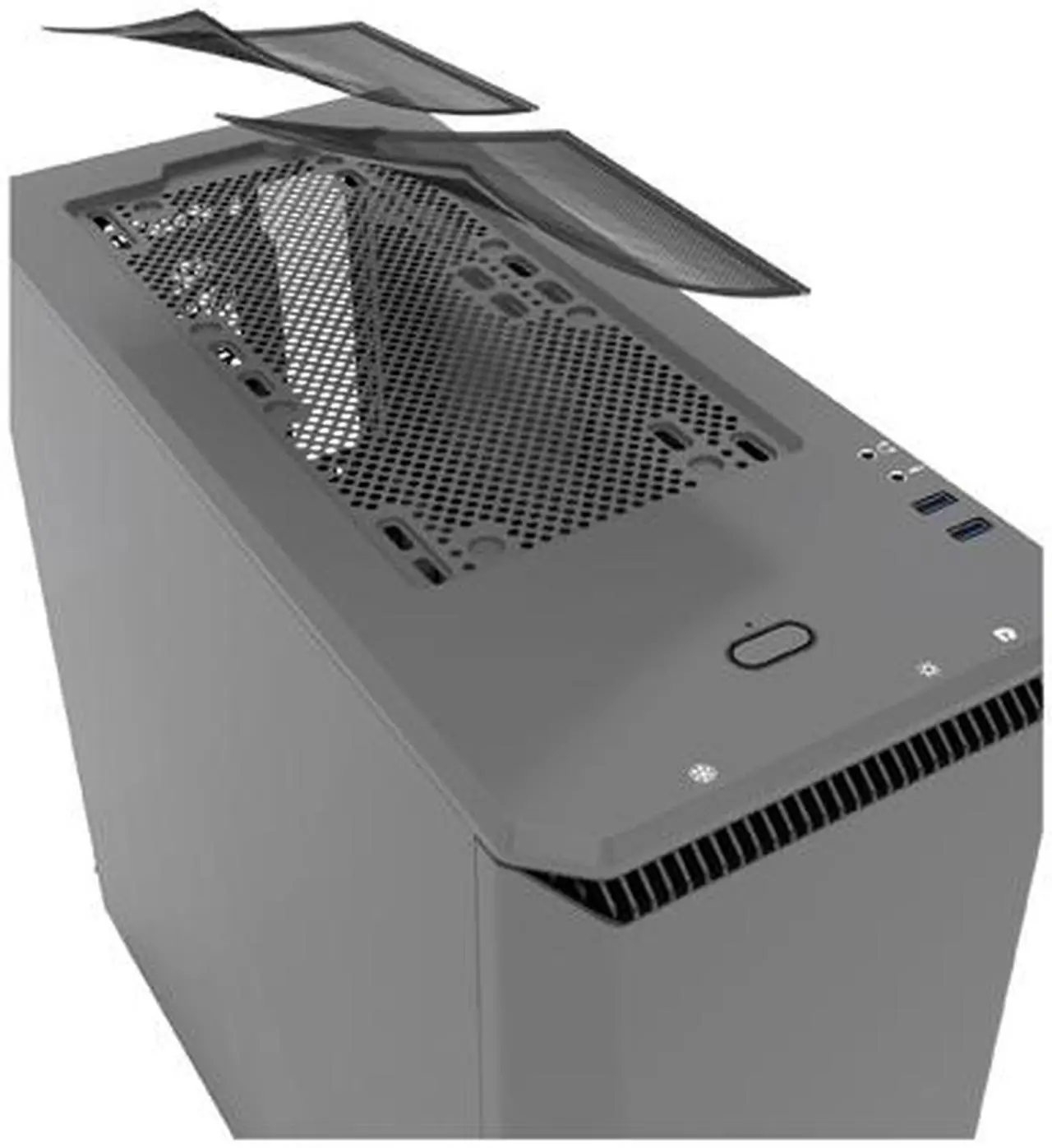 Alt view image 3 of 14 - Phanteks Eclipse P400S Series PH-EC416PSC_AG Anthracite Grey Steel Silent Close Window ATX Mid Tower Cases with 10 Color RGB Downlight