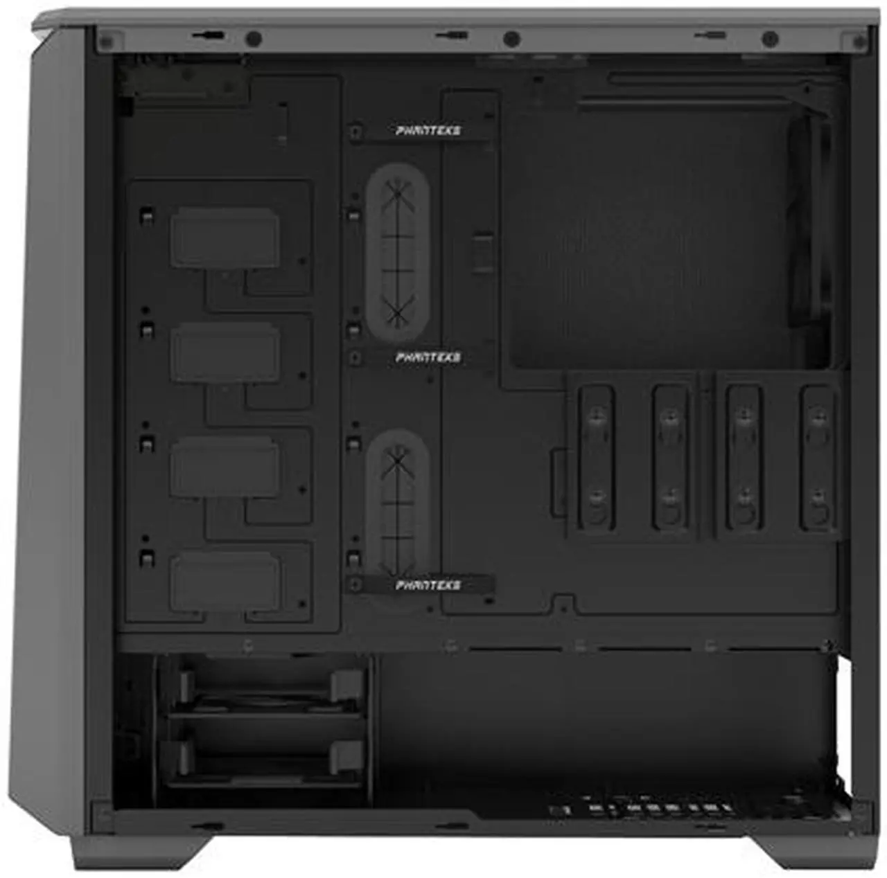 Alt view image 12 of 14 - Phanteks Eclipse P400S Series PH-EC416PSC_AG Anthracite Grey Steel Silent Close Window ATX Mid Tower Cases with 10 Color RGB Downlight