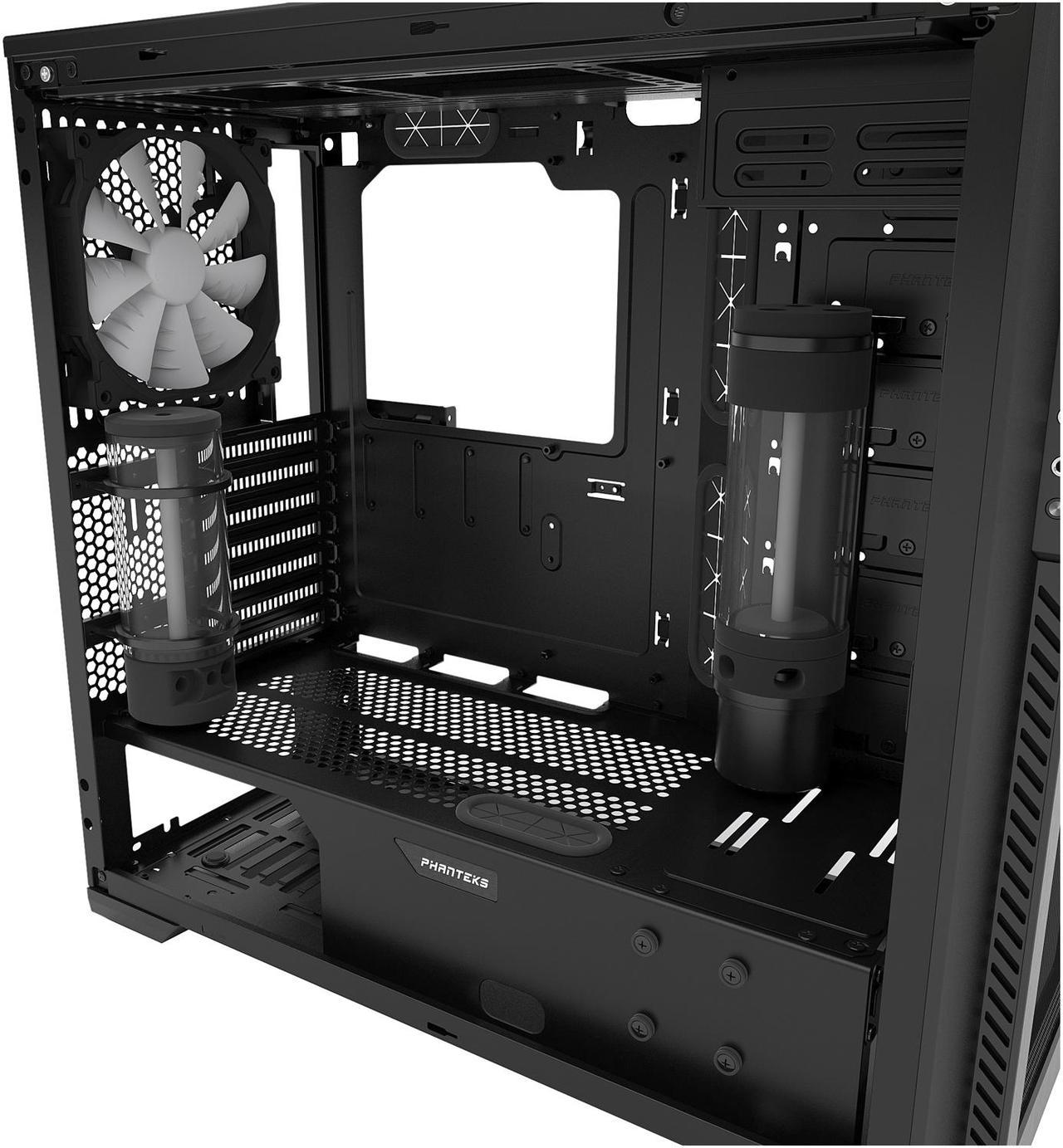 Alt view image 12 of 19 - Phanteks Enthoo Pro M Series PH-ES515PTG_BK Brushed Black Steel Frame / ABS Front / Tempered Glass Window ATX Mid Tower Computer Case