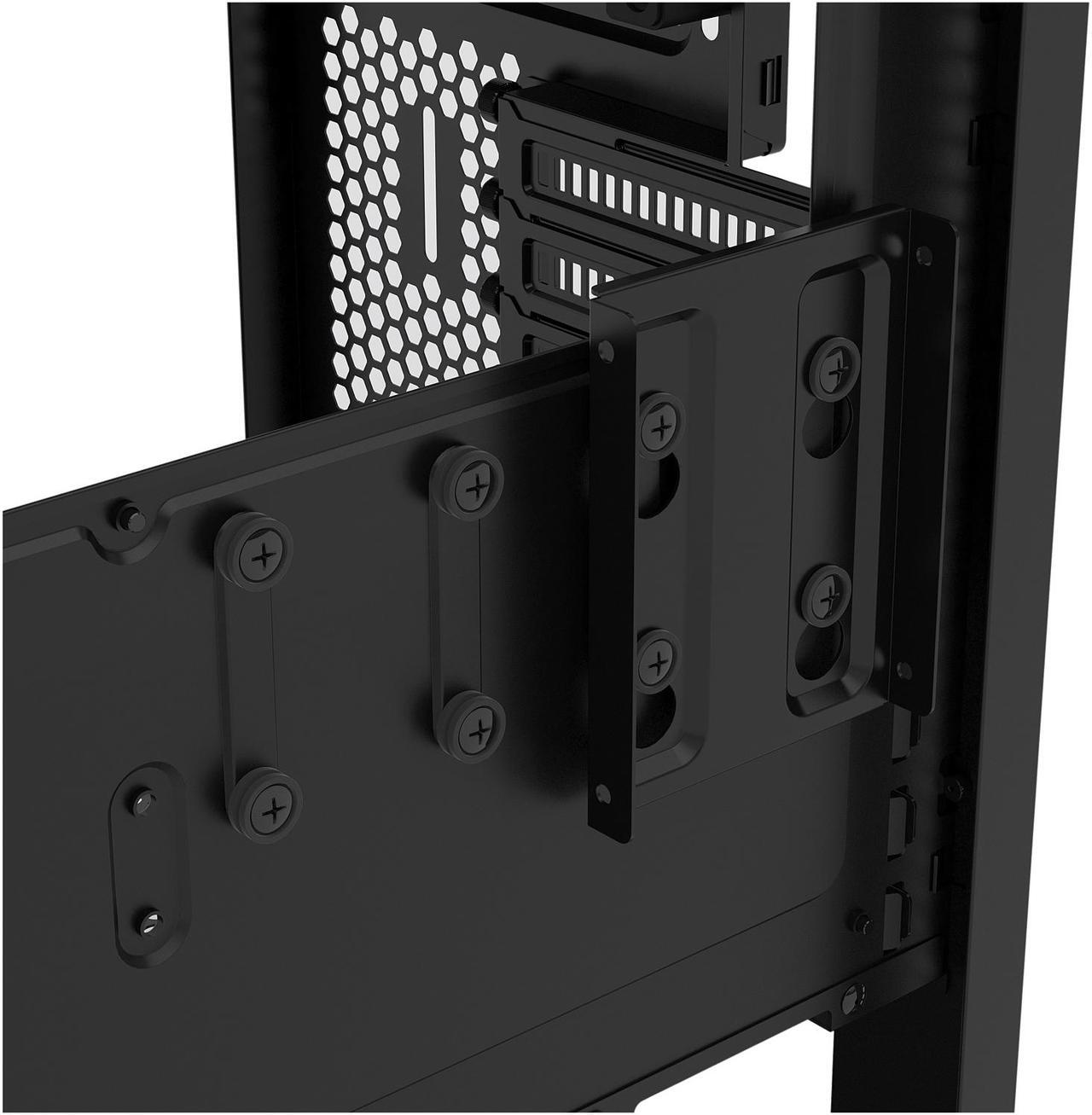 Alt view image 14 of 19 - Phanteks Enthoo Pro M Series PH-ES515PTG_BK Brushed Black Steel Frame / ABS Front / Tempered Glass Window ATX Mid Tower Computer Case