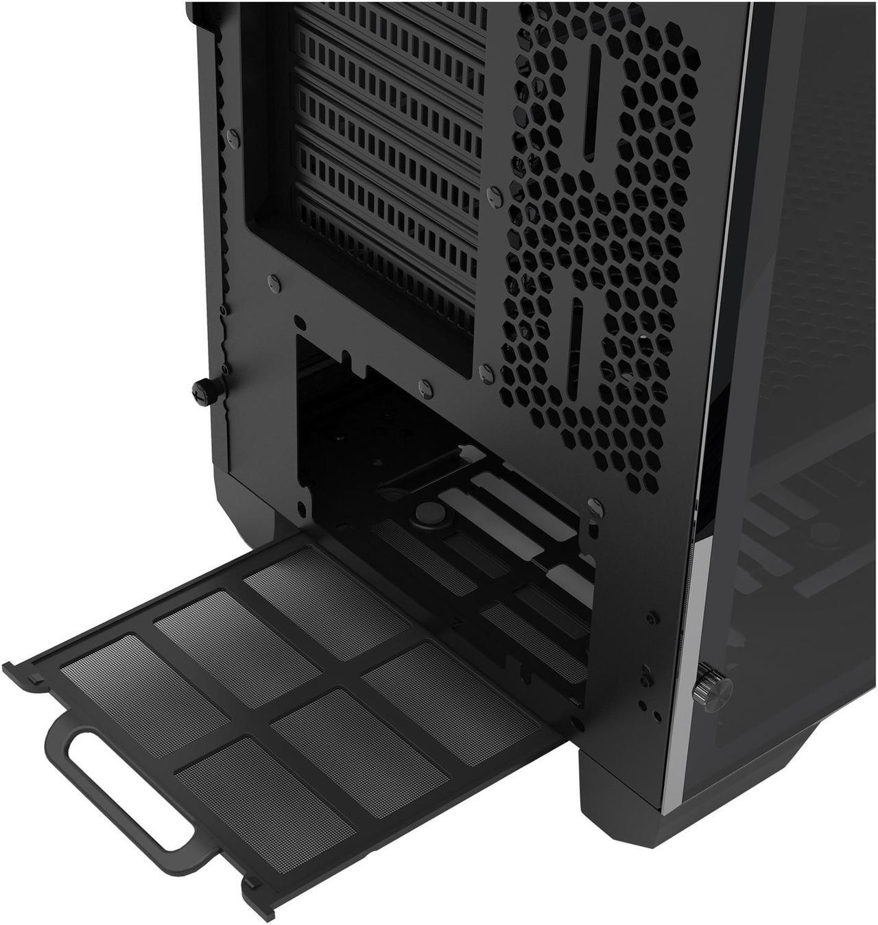 Alt view image 15 of 19 - Phanteks Enthoo Pro M Series PH-ES515PTG_BK Brushed Black Steel Frame / ABS Front / Tempered Glass Window ATX Mid Tower Computer Case