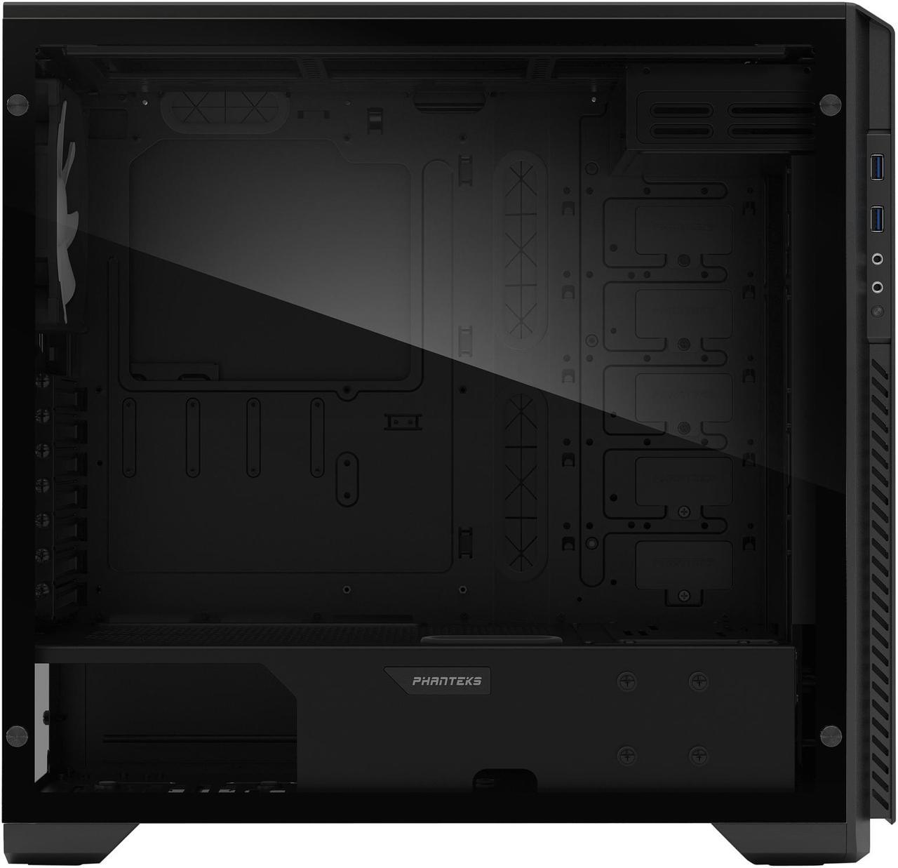 Alt view image 16 of 19 - Phanteks Enthoo Pro M Series PH-ES515PTG_BK Brushed Black Steel Frame / ABS Front / Tempered Glass Window ATX Mid Tower Computer Case