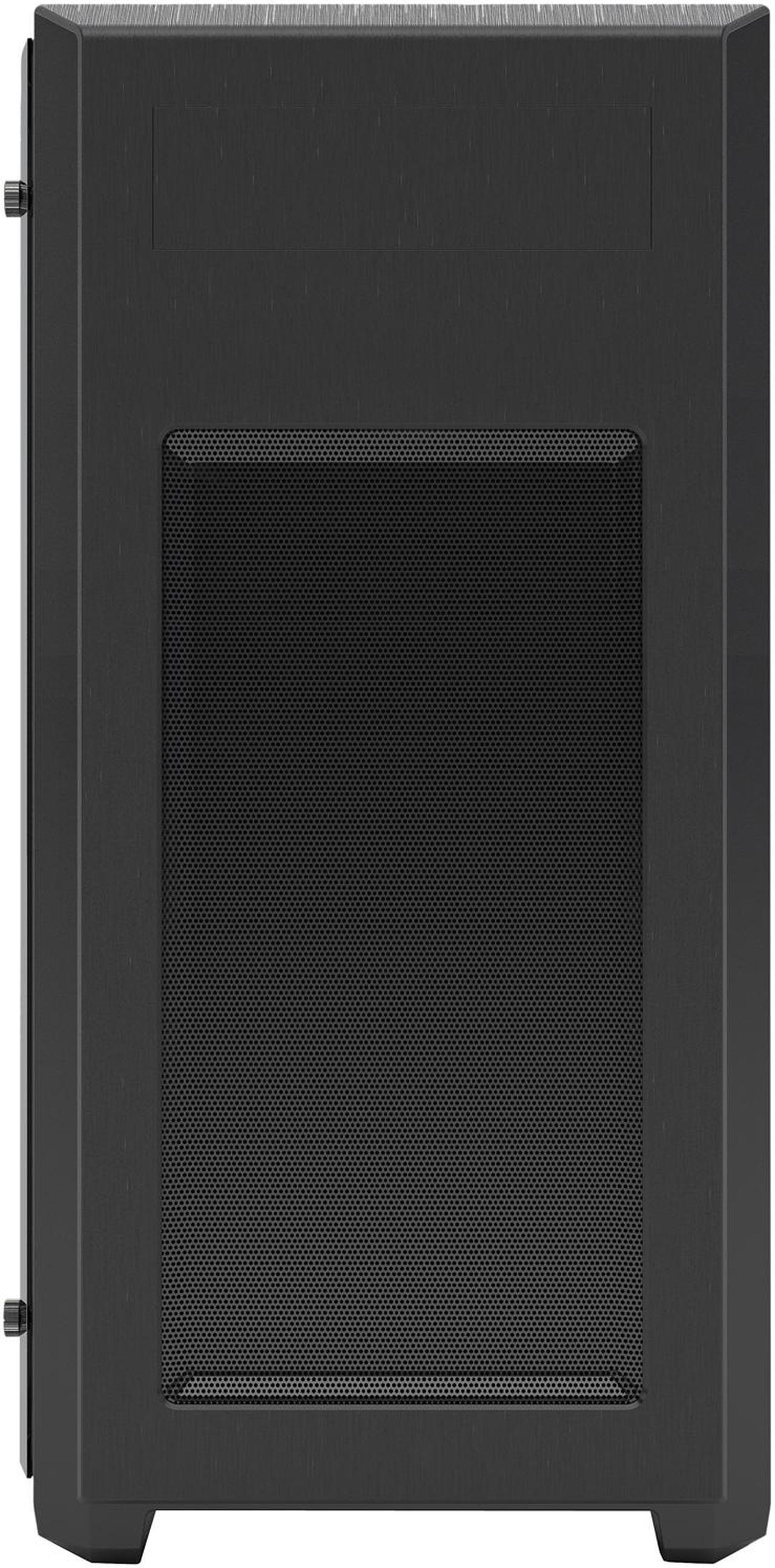 Alt view image 3 of 19 - Phanteks Enthoo Pro M Series PH-ES515PTG_BK Brushed Black Steel Frame / ABS Front / Tempered Glass Window ATX Mid Tower Computer Case