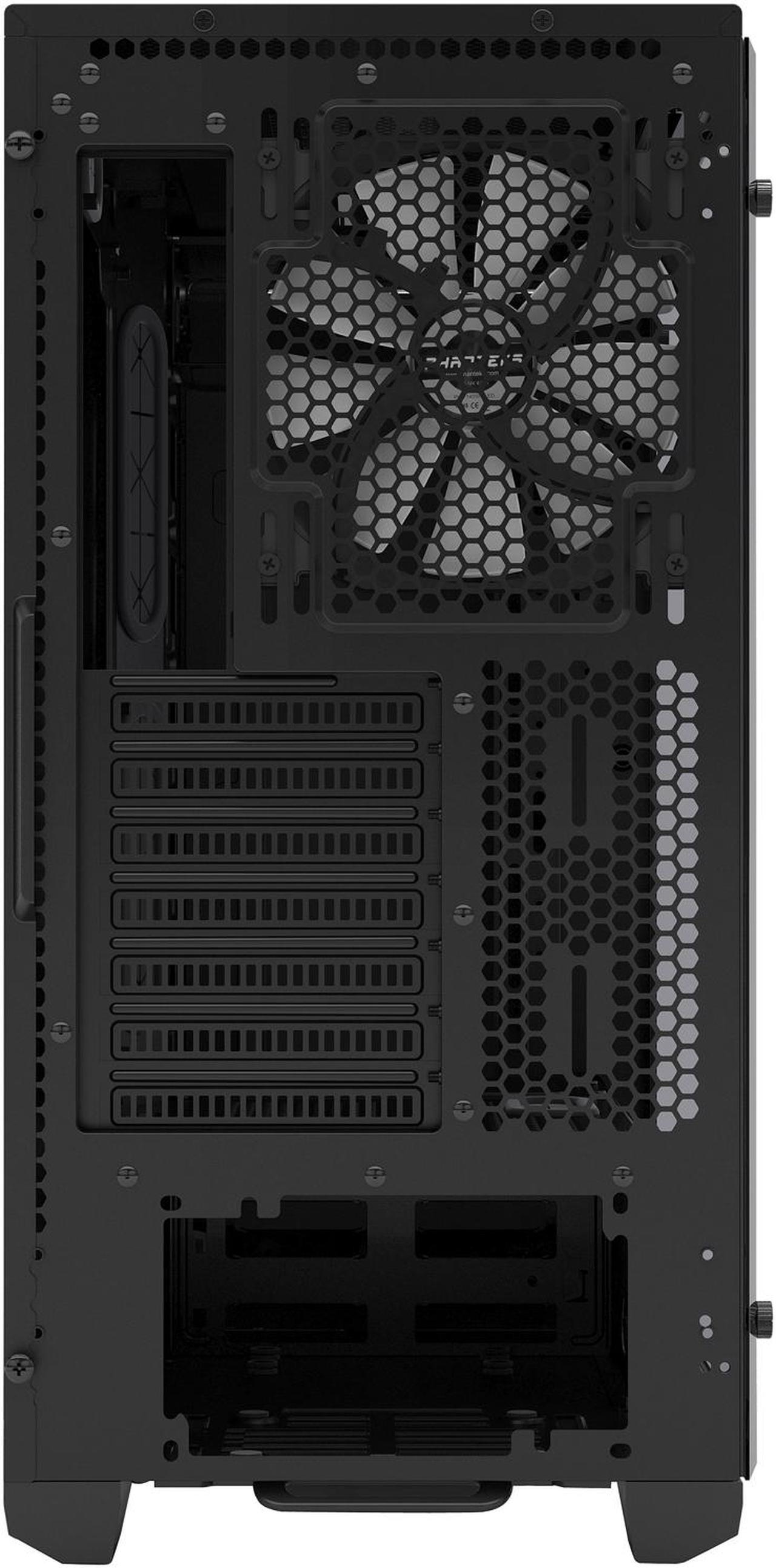 Alt view image 10 of 19 - Phanteks Enthoo Pro M Series PH-ES515PTG_BK Brushed Black Steel Frame / ABS Front / Tempered Glass Window ATX Mid Tower Computer Case