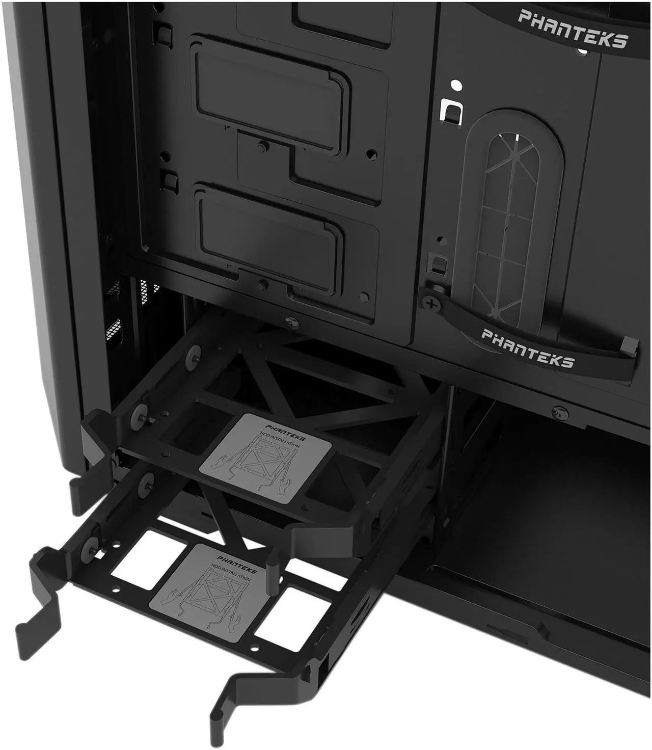 Alt view image 10 of 13 - Phanteks Eclipse P400 PH-EC416PTG_BK Satin Black Tempered Glass/Steel ATX Mid Tower Computer Case