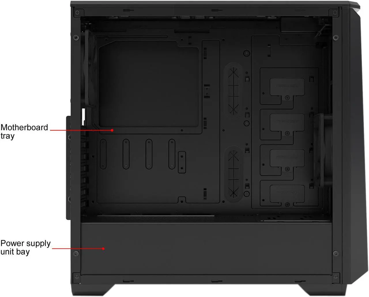 Alt view image 7 of 13 - Phanteks Eclipse P400 PH-EC416PTG_BK Satin Black Tempered Glass/Steel ATX Mid Tower Computer Case