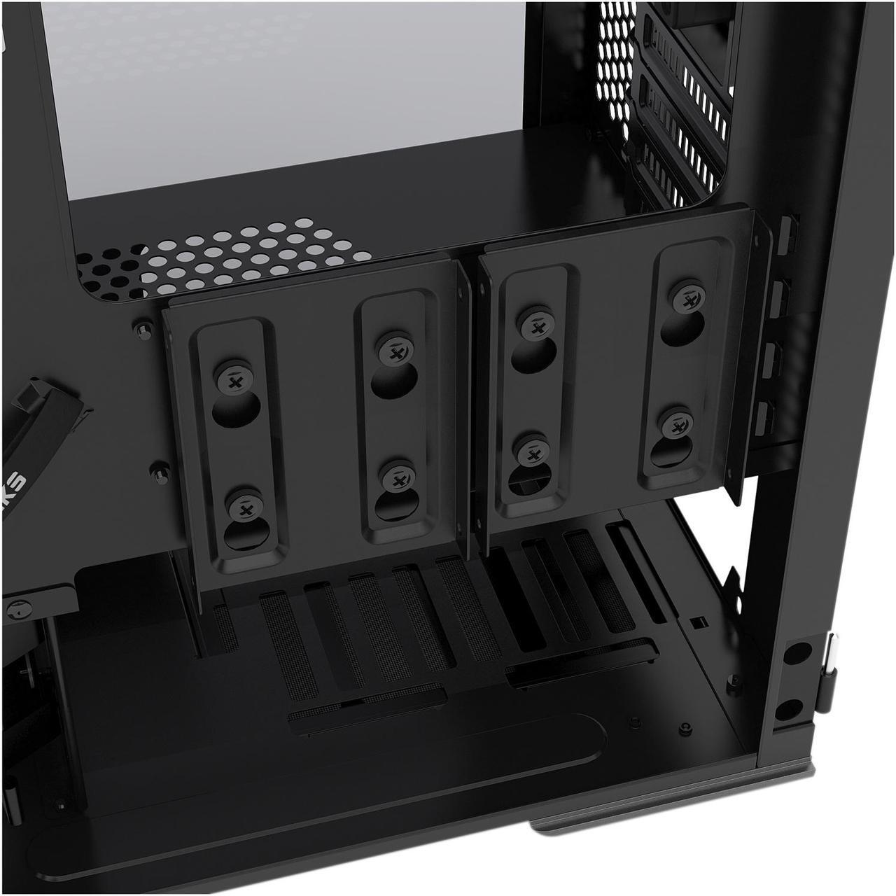 Alt view image 15 of 20 - Phanteks Enthoo Evolv PH-ES314ETG_AG Anthracite Gray Aluminum (3mm), Tempered Glass (3mm), Steel Chassis Micro ATX Tower Computer Case