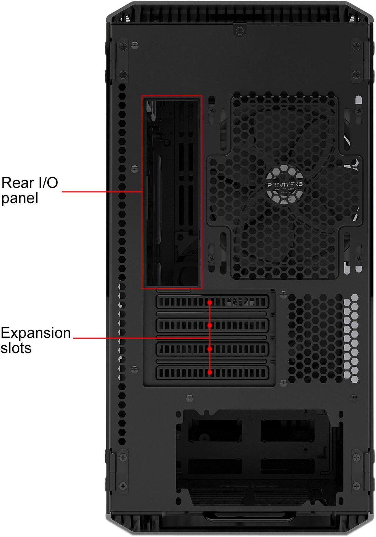 Alt view image 20 of 20 - Phanteks Enthoo Evolv PH-ES314ETG_AG Anthracite Gray Aluminum (3mm), Tempered Glass (3mm), Steel Chassis Micro ATX Tower Computer Case