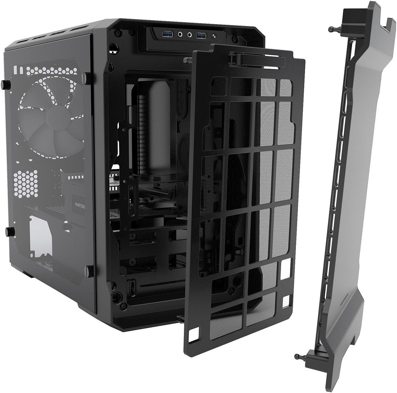 Alt view image 12 of 17 - Phanteks Enthoo Evolv ITX Tempered Glass PH-ES215PTG_BK Black Steel plates, Plastic, Steel chassis Mini-ITX Tower Computer Case