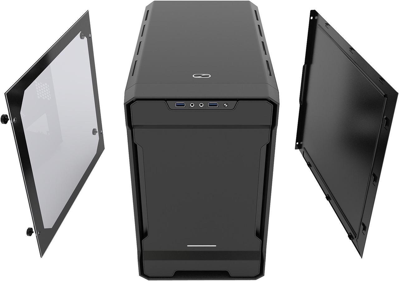 Alt view image 9 of 17 - Phanteks Enthoo Evolv ITX Tempered Glass PH-ES215PTG_BK Black Steel plates, Plastic, Steel chassis Mini-ITX Tower Computer Case