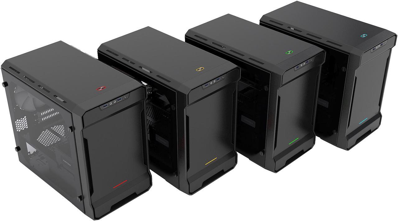 Alt view image 17 of 17 - Phanteks Enthoo Evolv ITX Tempered Glass PH-ES215PTG_BK Black Steel plates, Plastic, Steel chassis Mini-ITX Tower Computer Case