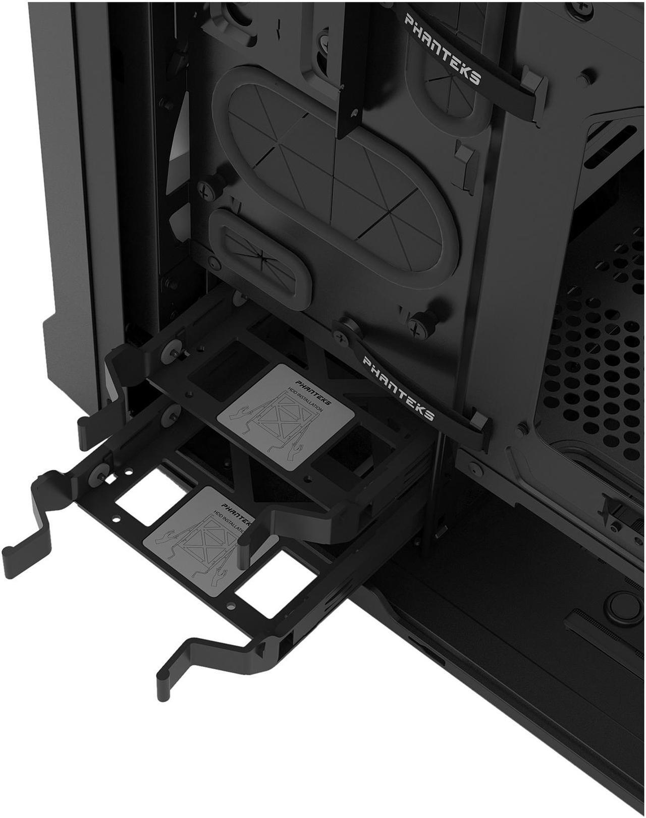 Alt view image 15 of 17 - Phanteks Enthoo Evolv ITX Tempered Glass PH-ES215PTG_BK Black Steel plates, Plastic, Steel chassis Mini-ITX Tower Computer Case