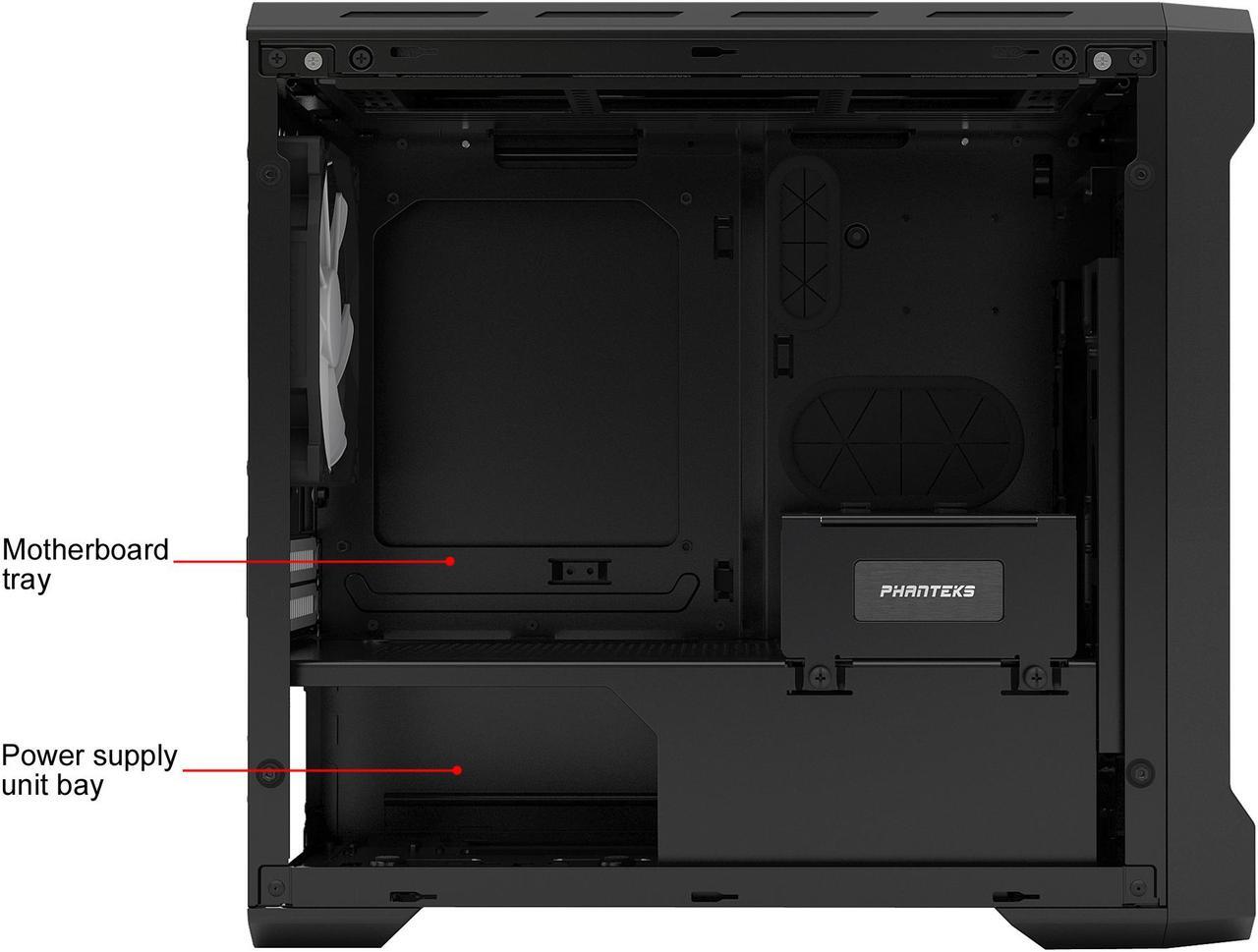 Alt view image 7 of 17 - Phanteks Enthoo Evolv ITX Tempered Glass PH-ES215PTG_BK Black Steel plates, Plastic, Steel chassis Mini-ITX Tower Computer Case