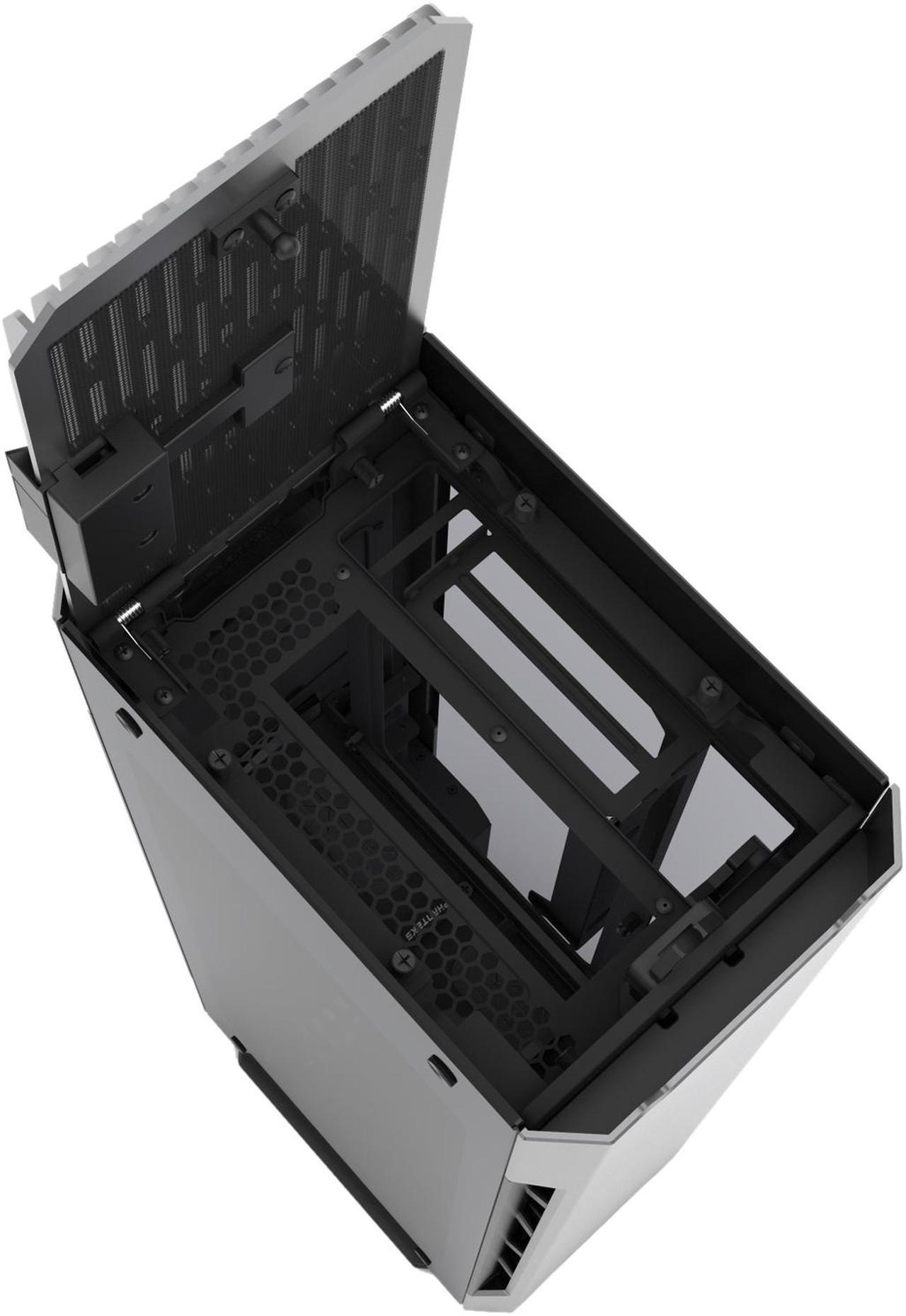 Alt view image 6 of 14 - Phanteks Enthoo Evolv Shift X PH-ES217XE_AG Anthracite Gray Anodized aluminium panels, Powder coated steel chassis, Tempered glass side panels Mini-ITX Tower Computer Case Support SFX, SFX-L, ATX (limited to 160mm) Power Supply