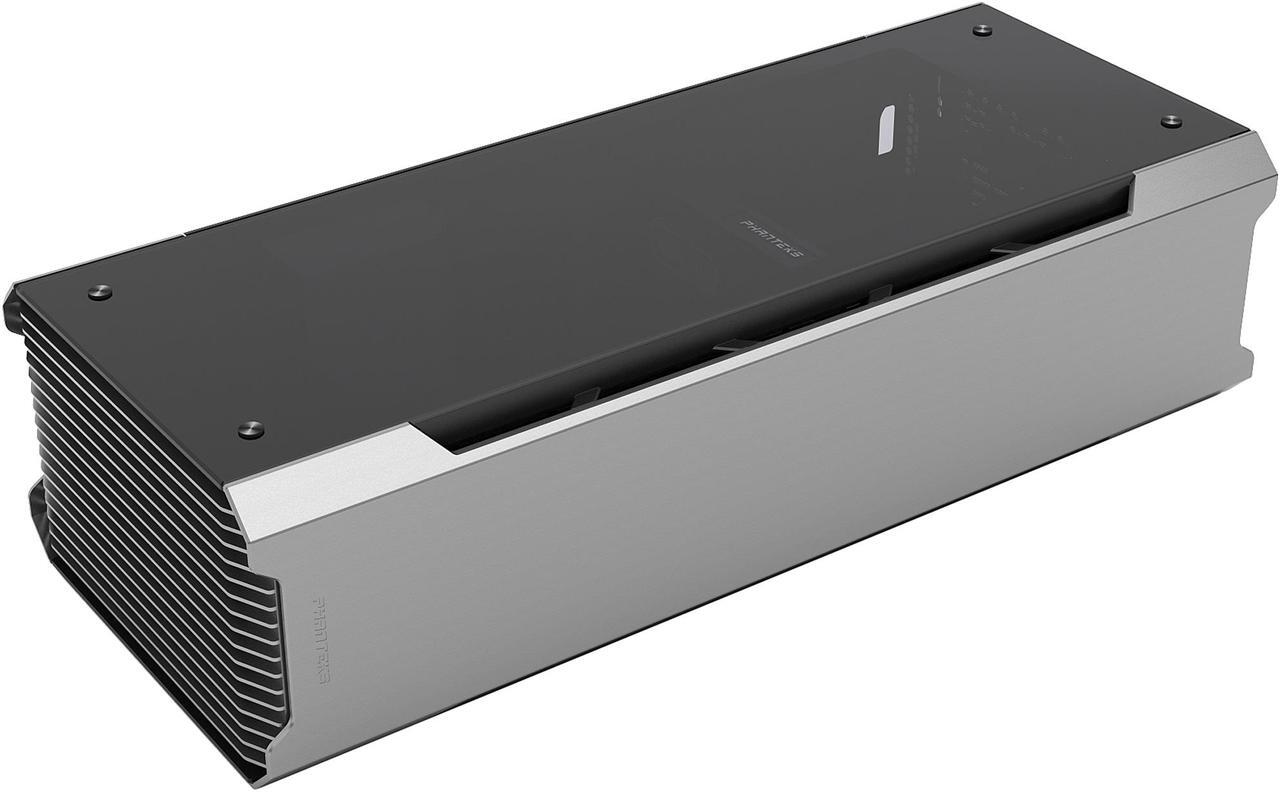 Alt view image 7 of 14 - Phanteks Enthoo Evolv Shift X PH-ES217XE_AG Anthracite Gray Anodized aluminium panels, Powder coated steel chassis, Tempered glass side panels Mini-ITX Tower Computer Case Support SFX, SFX-L, ATX (limited to 160mm) Power Supply